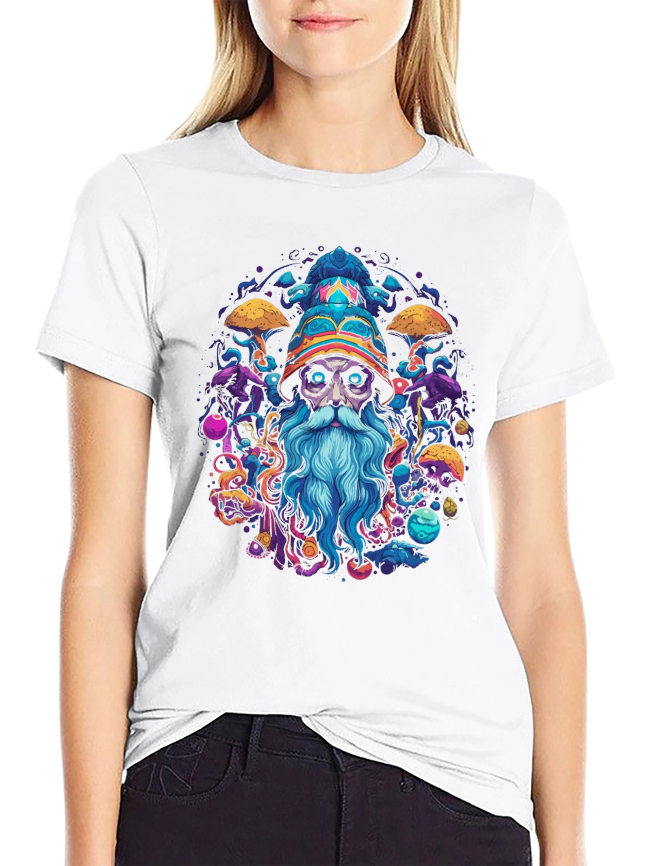 Wizard Graphic Black T-Shirt