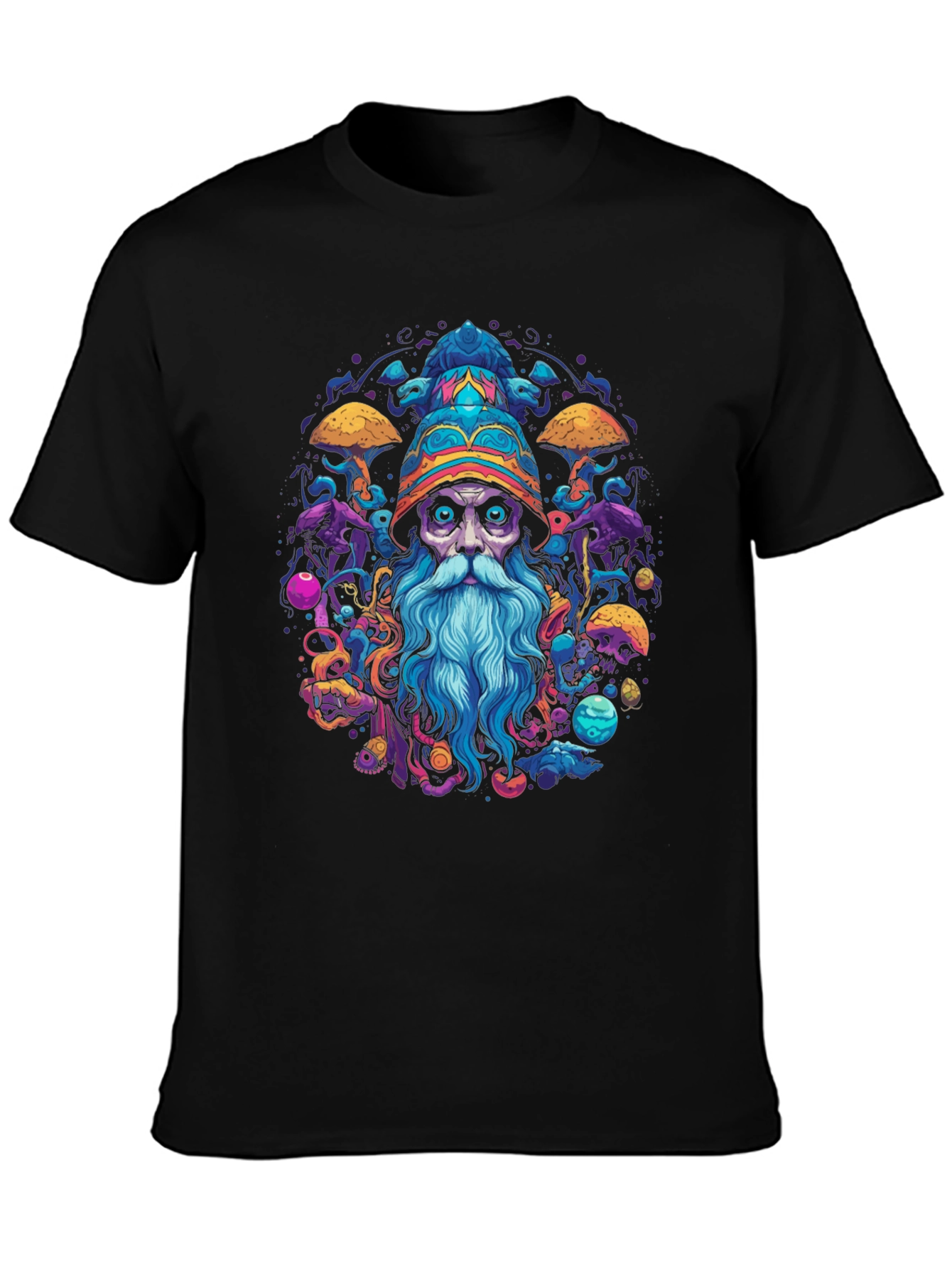 Wizard Graphic Black T-Shirt