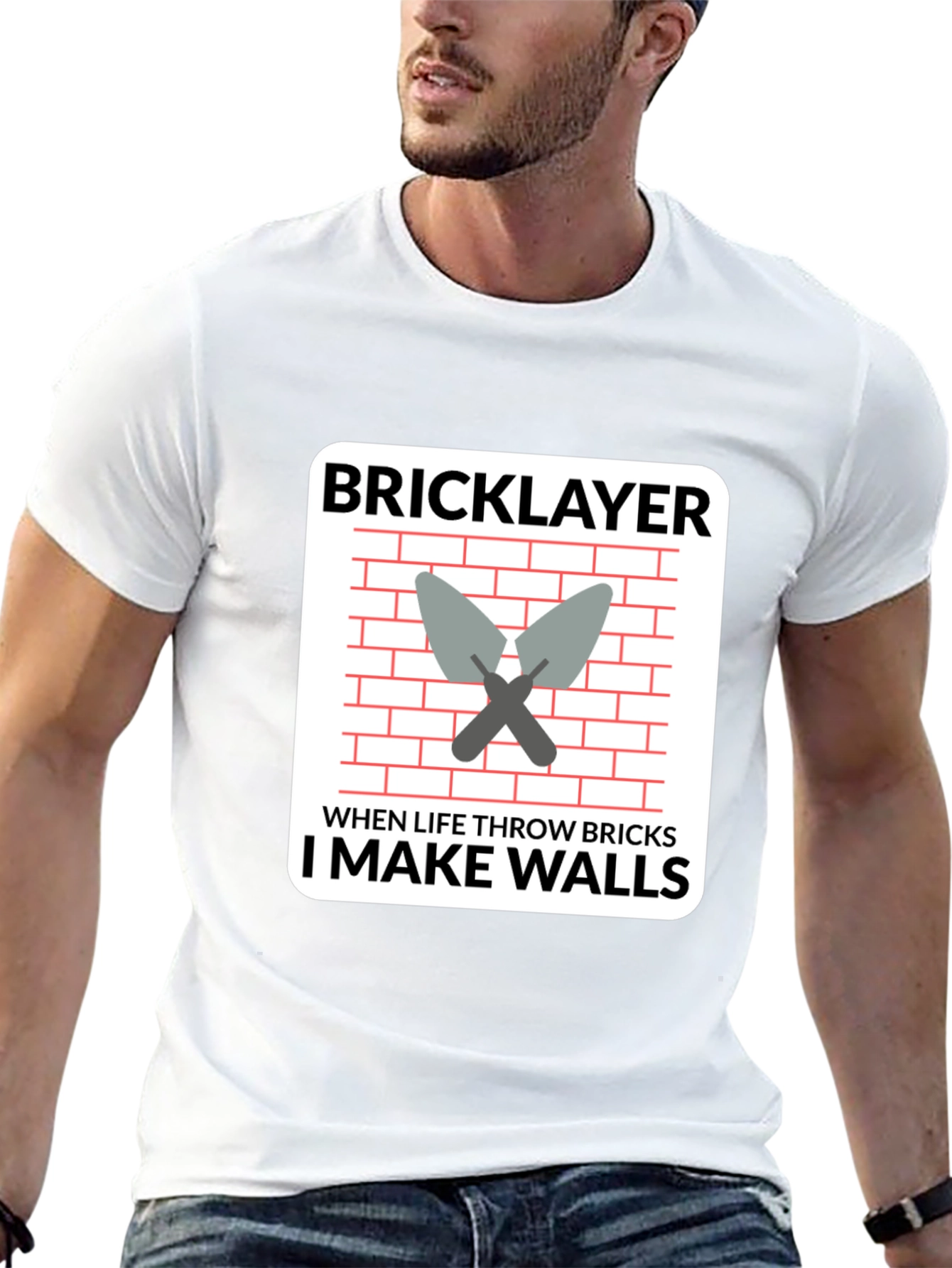 Bricklayer T-Shirt - I Make Walls Funny Job Tee