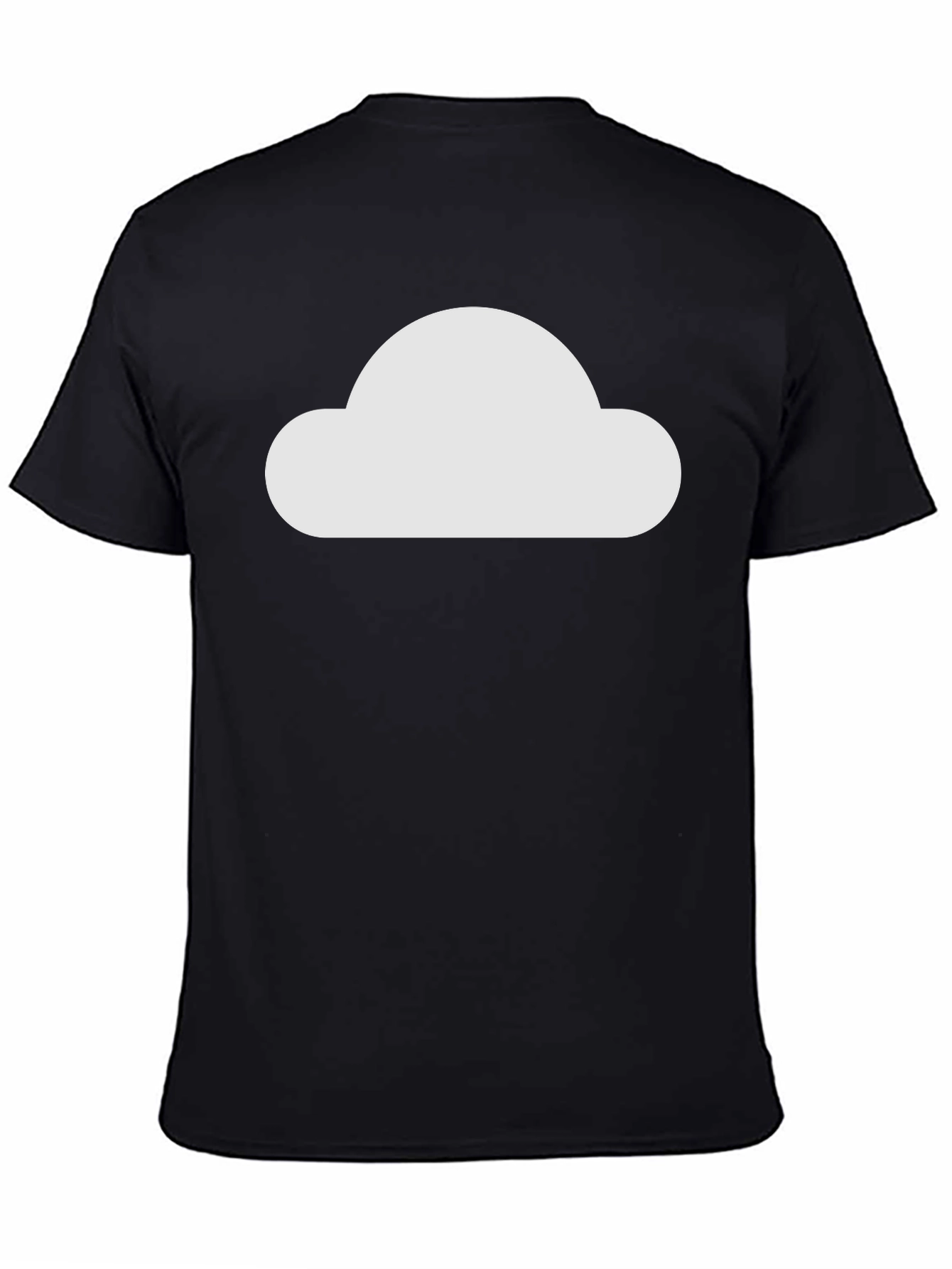 Cloud Graphic Black T-Shirt - Modern Style