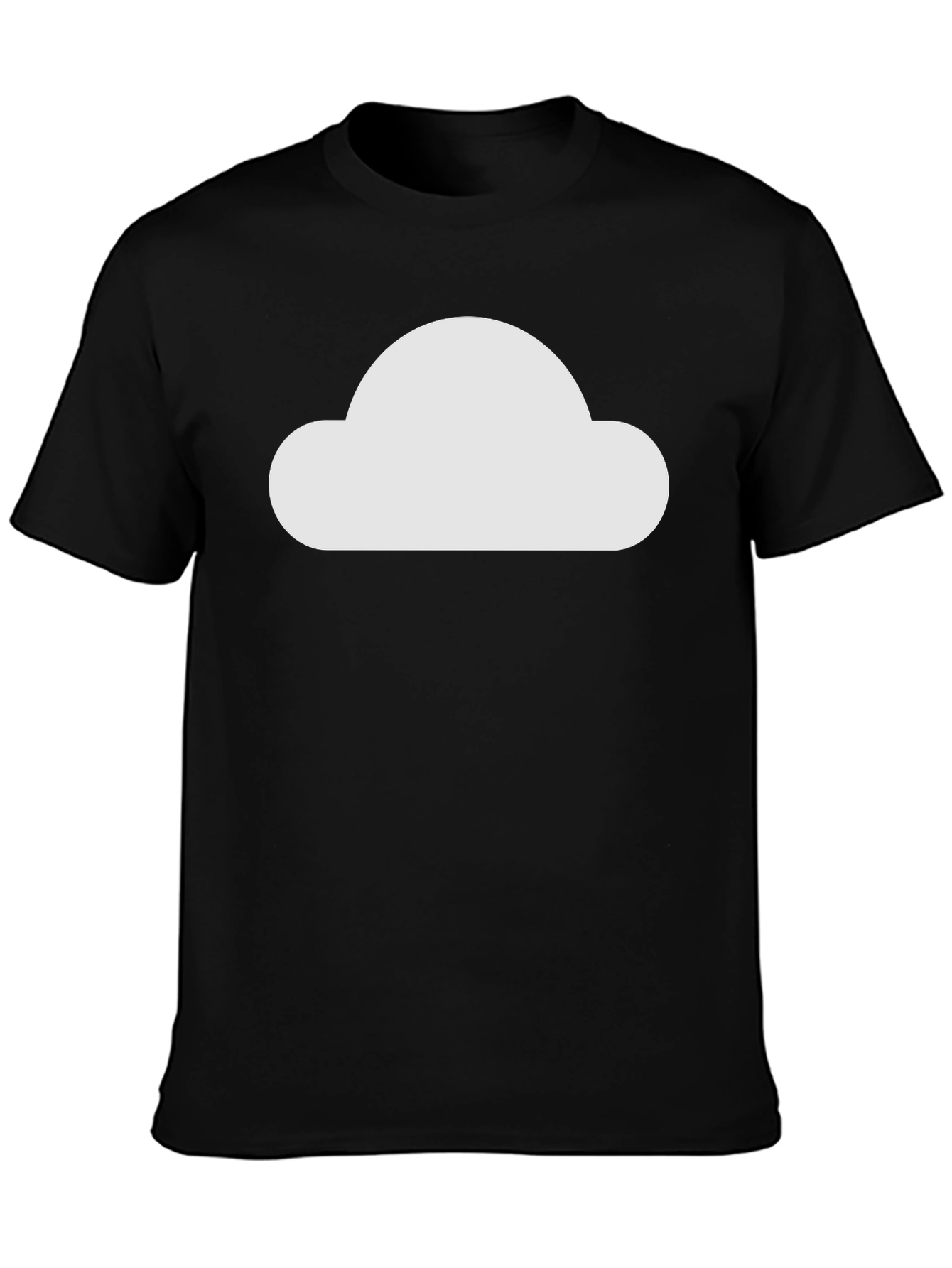 Cloud Graphic Black T-Shirt - Modern Style