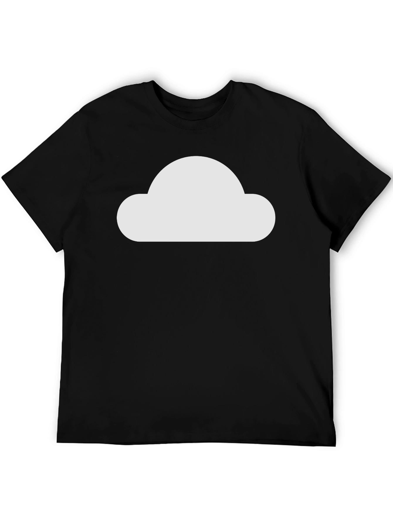 Cloud Graphic Black T-Shirt - Modern Style