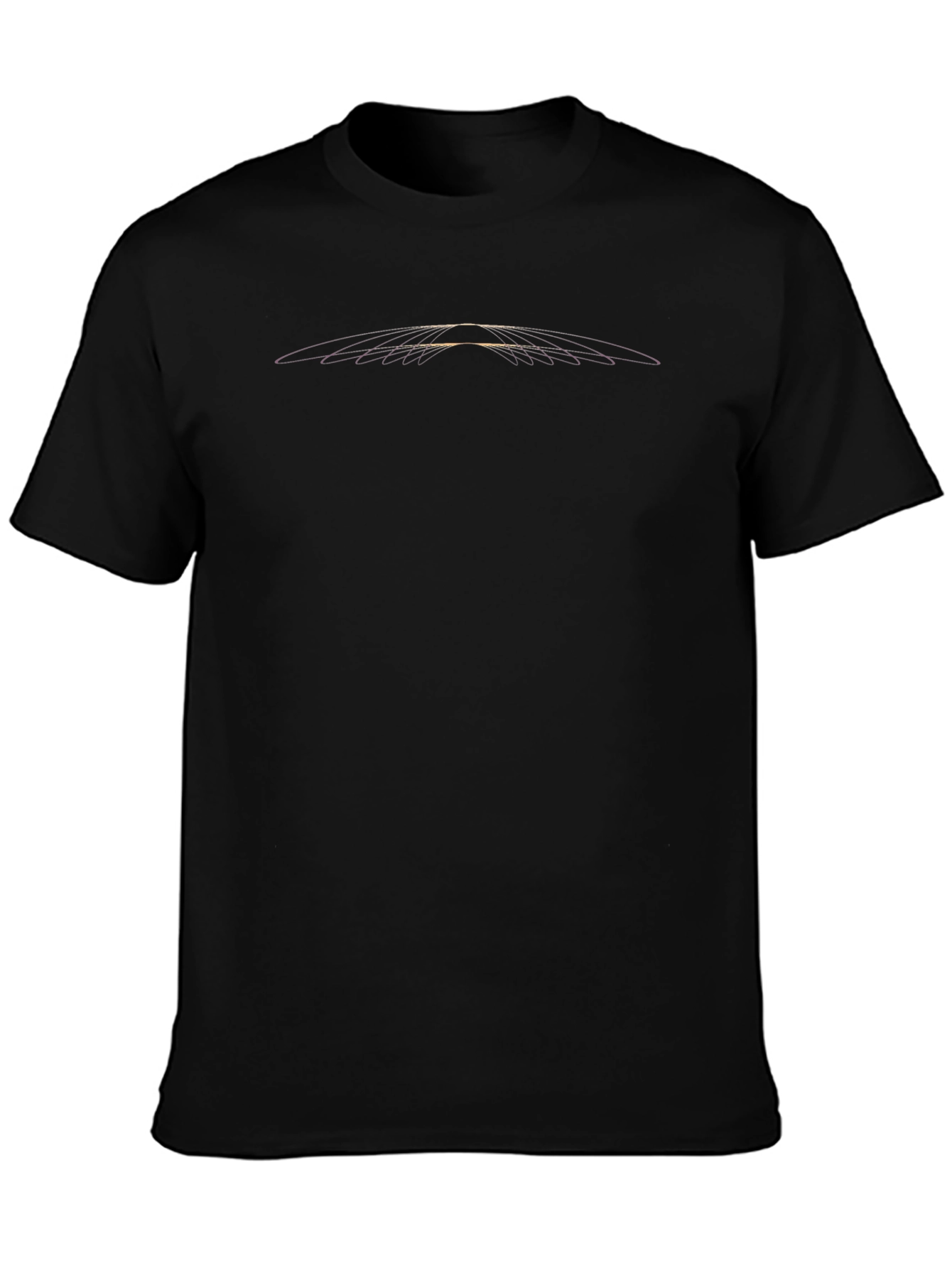 Modern Black T-Shirt with Abstract Graphic