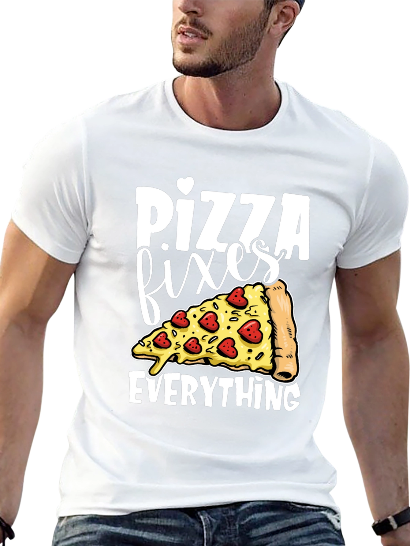 Pizza Fixes Everything Graphic Tee