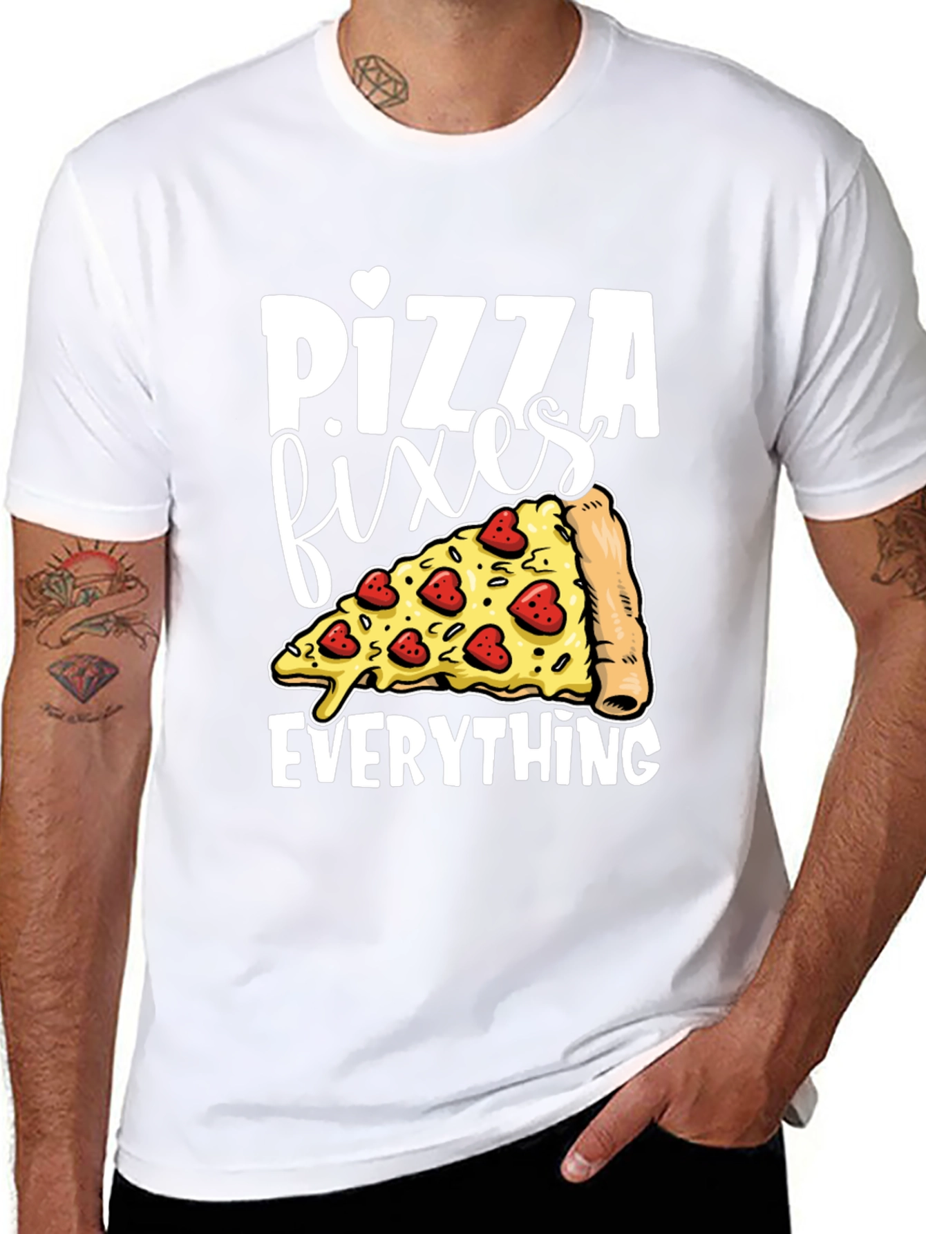 Pizza Fixes Everything Graphic Tee