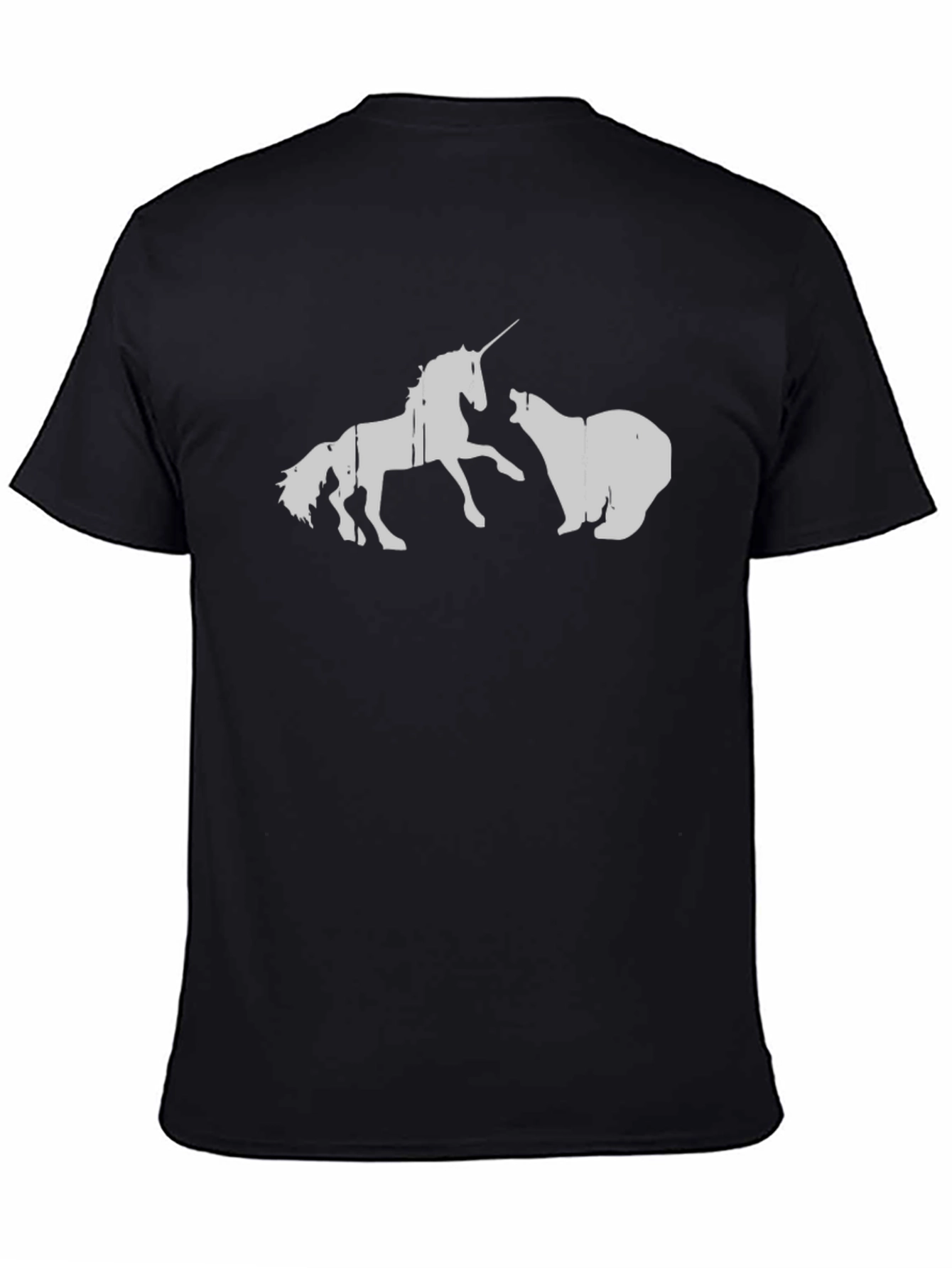 Unicorn vs Bear Graphic T-Shirt