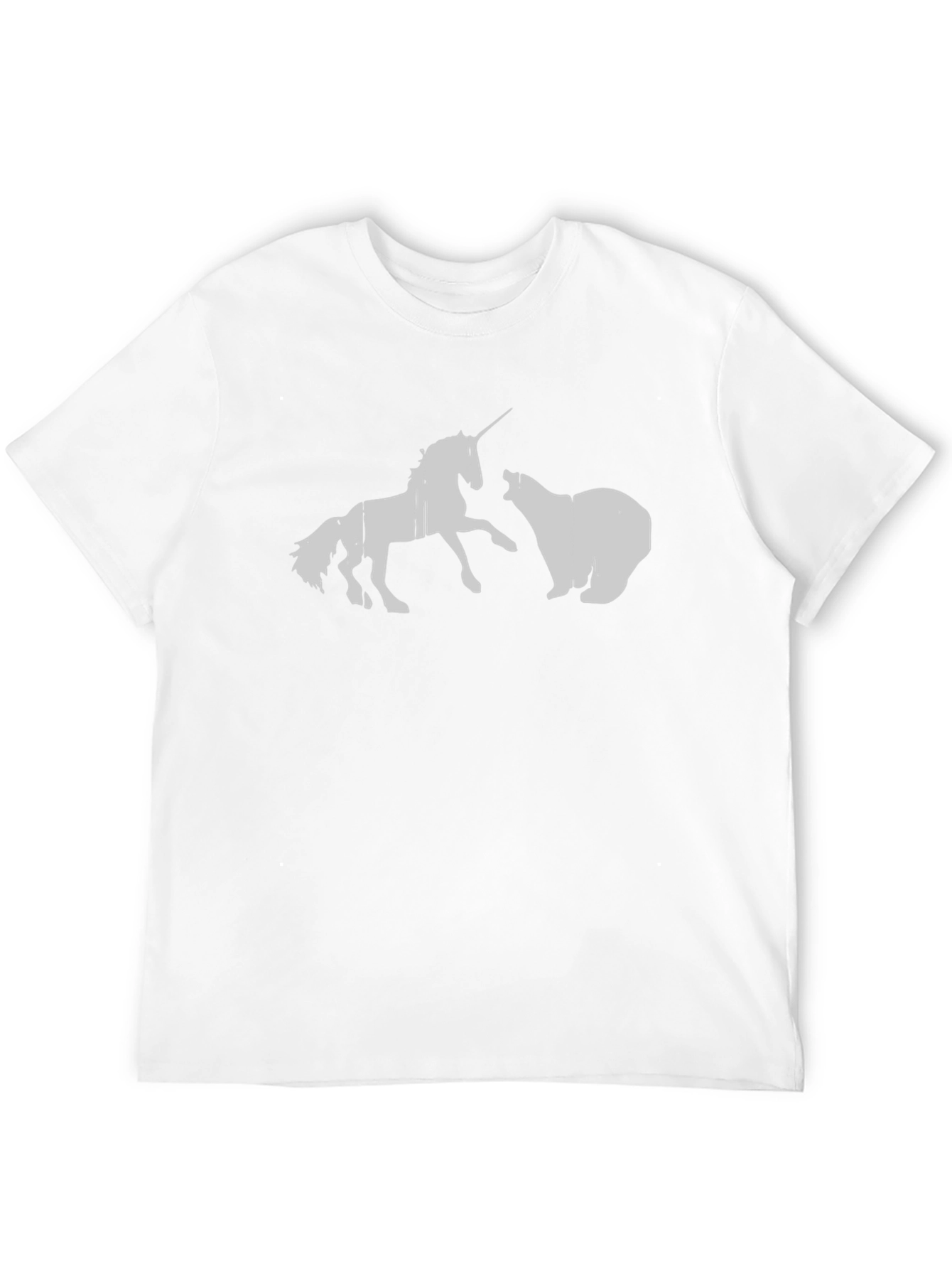 Unicorn vs Bear Graphic T-Shirt