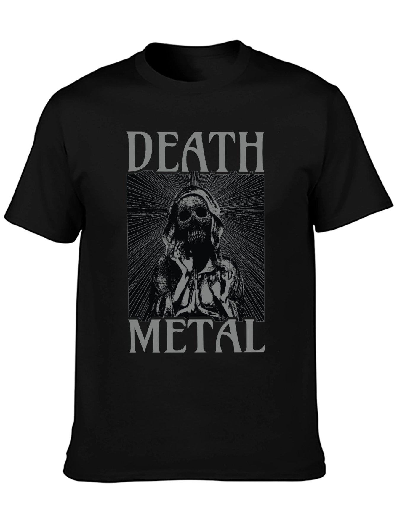 Death Metal Graphic Tee - Black Unisex T-Shirt