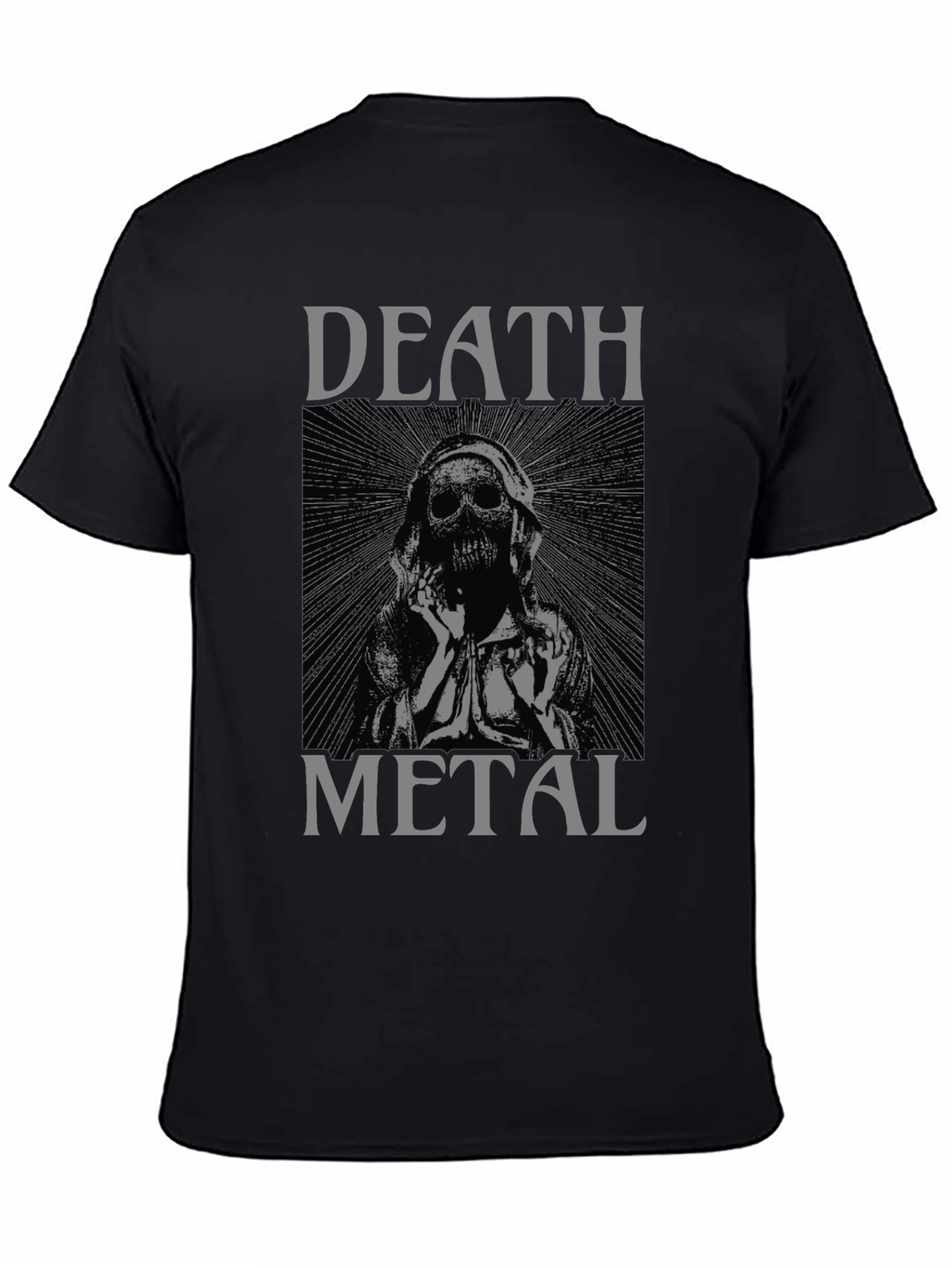 Death Metal Graphic Tee - Black Unisex T-Shirt