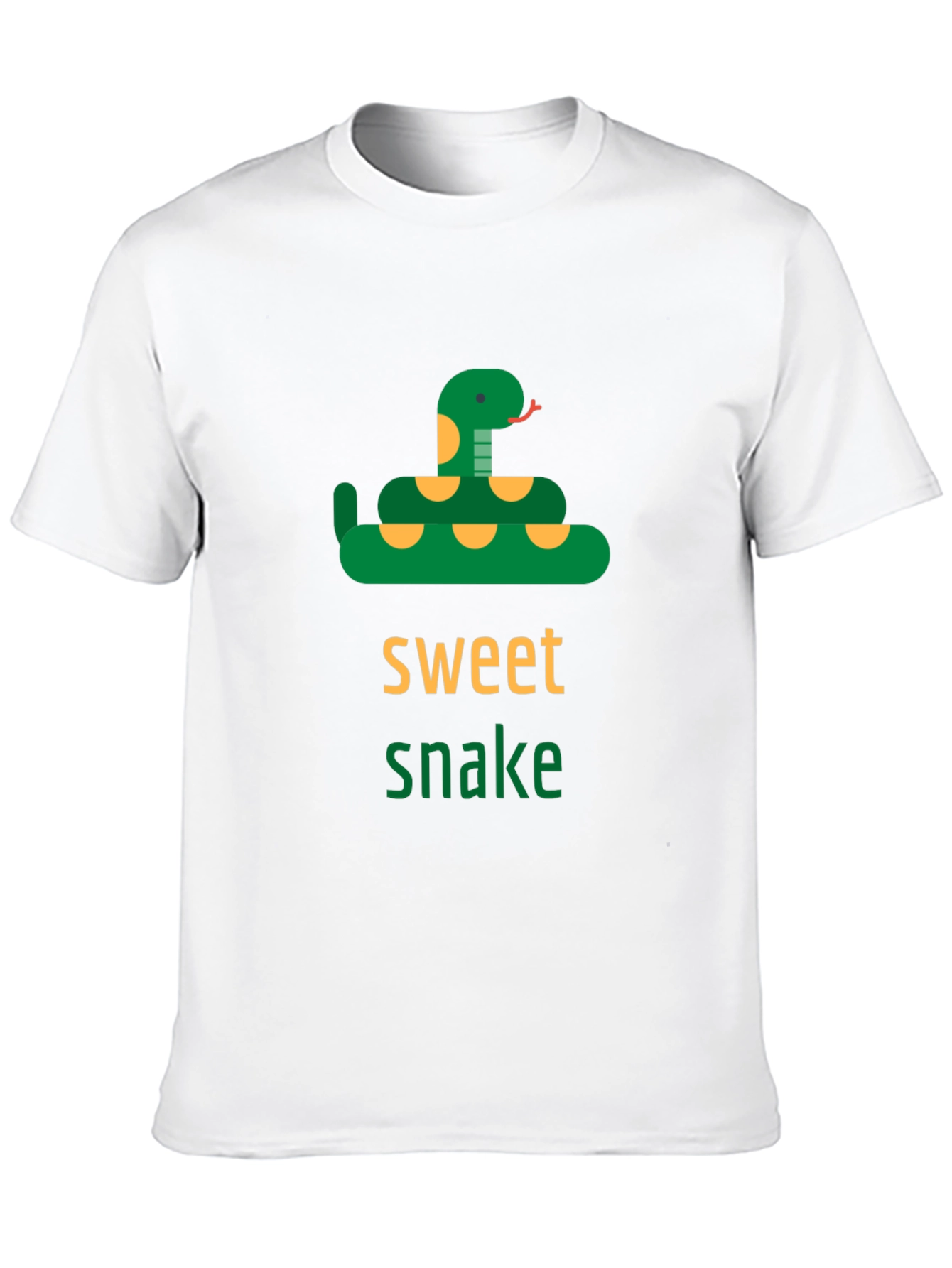 Sweet Snake Graphic Tee -  Unisex Black T-Shirt