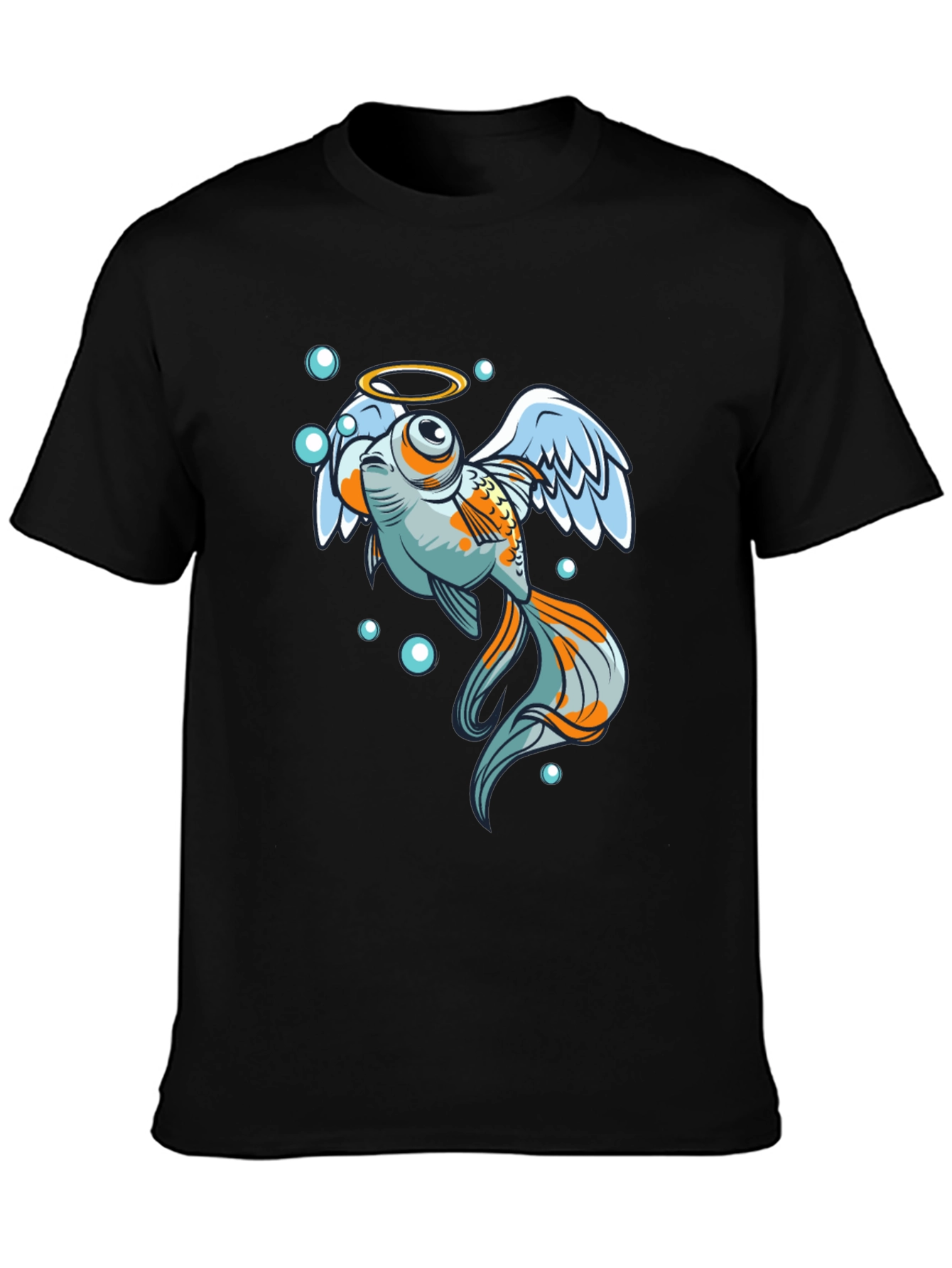 Angel Fish Graphic Tee - Black