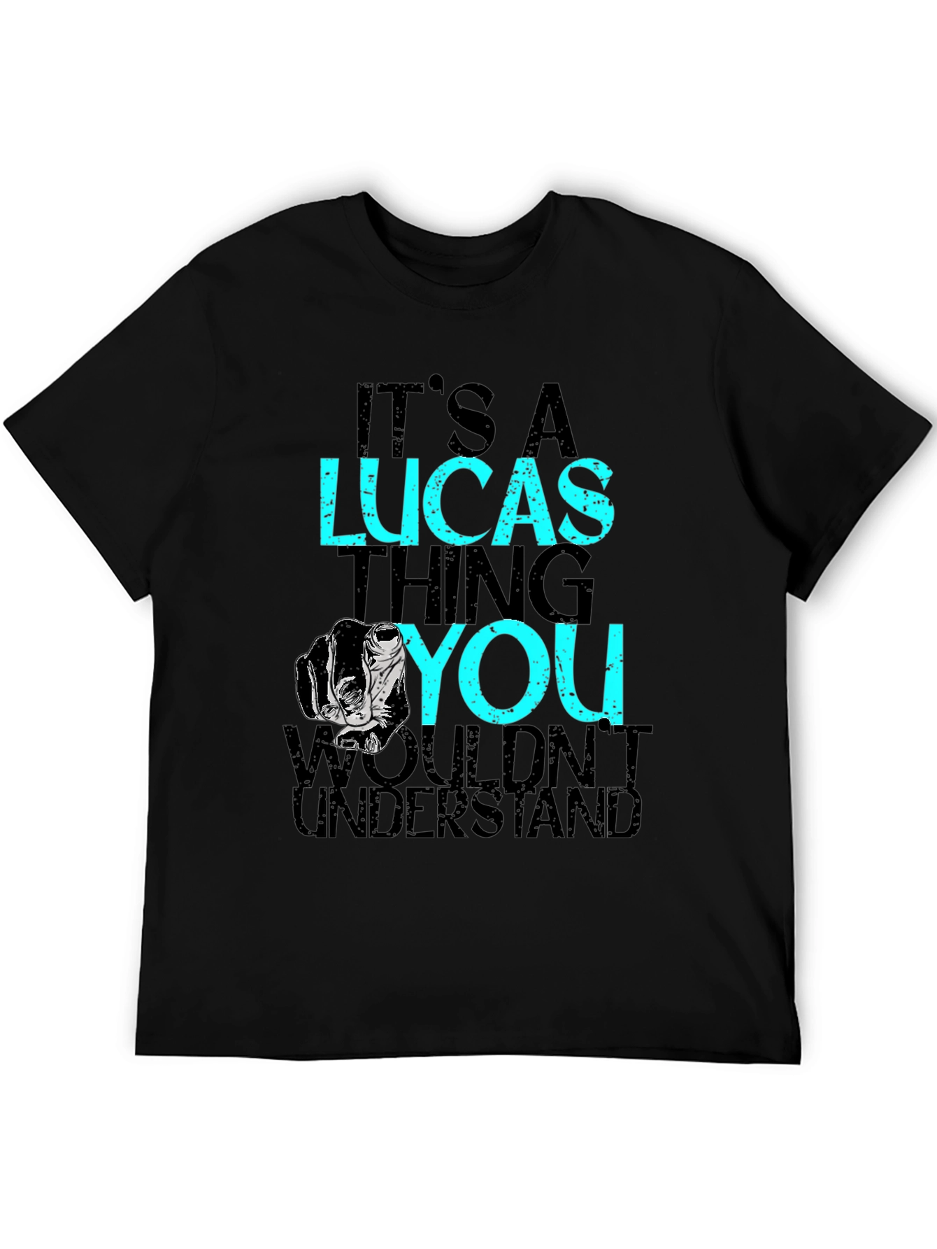 Its A Lucas Thing T-Shirt - Black