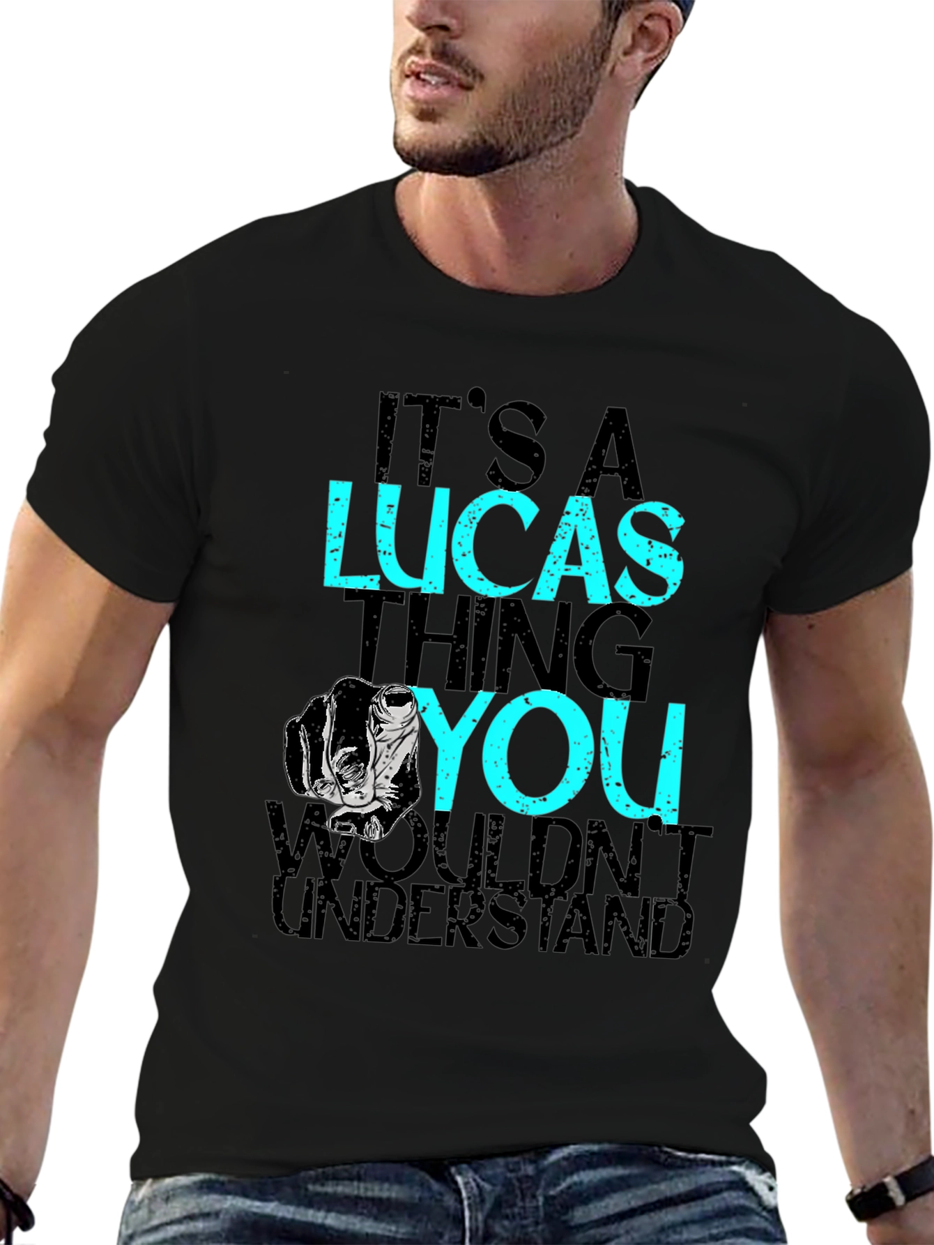 Its A Lucas Thing T-Shirt - Black