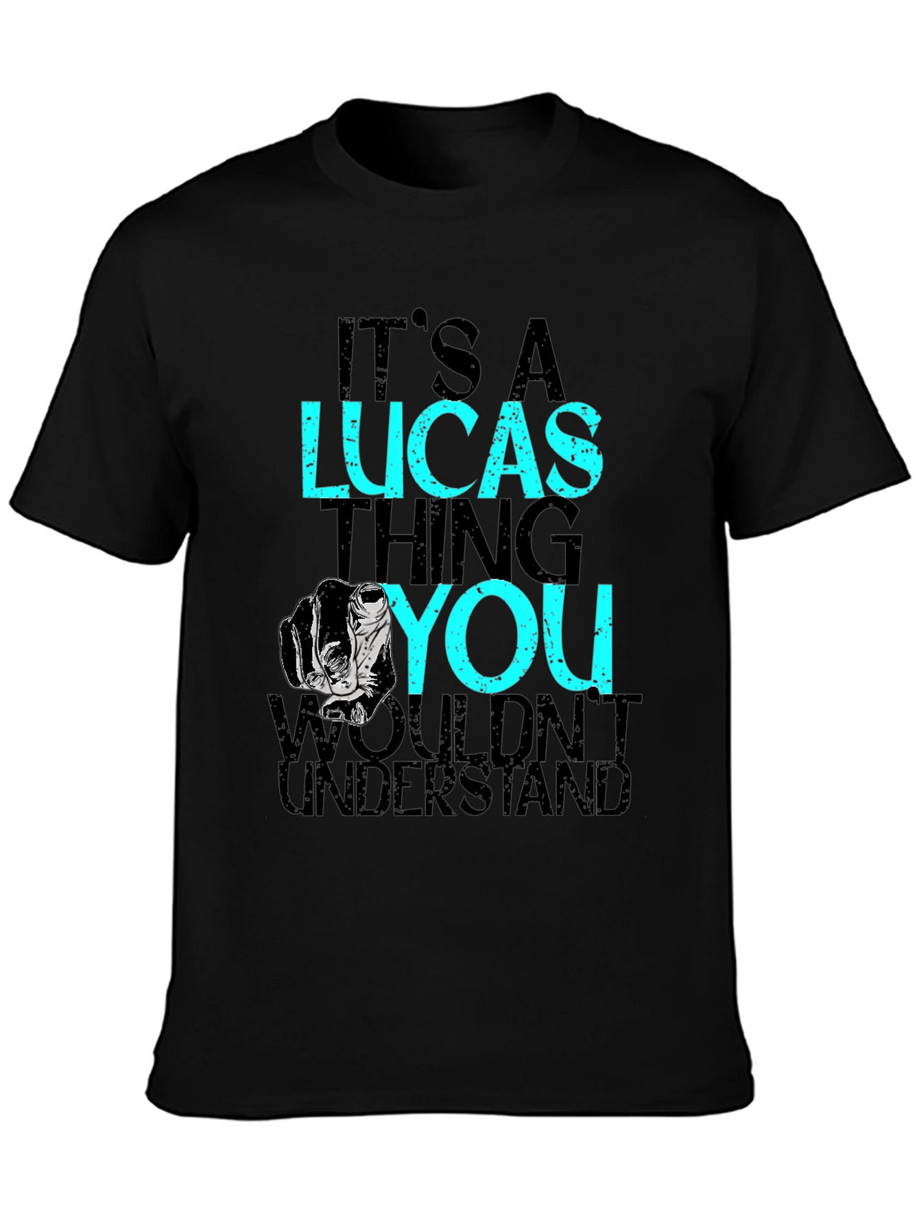 Its A Lucas Thing T-Shirt - Black