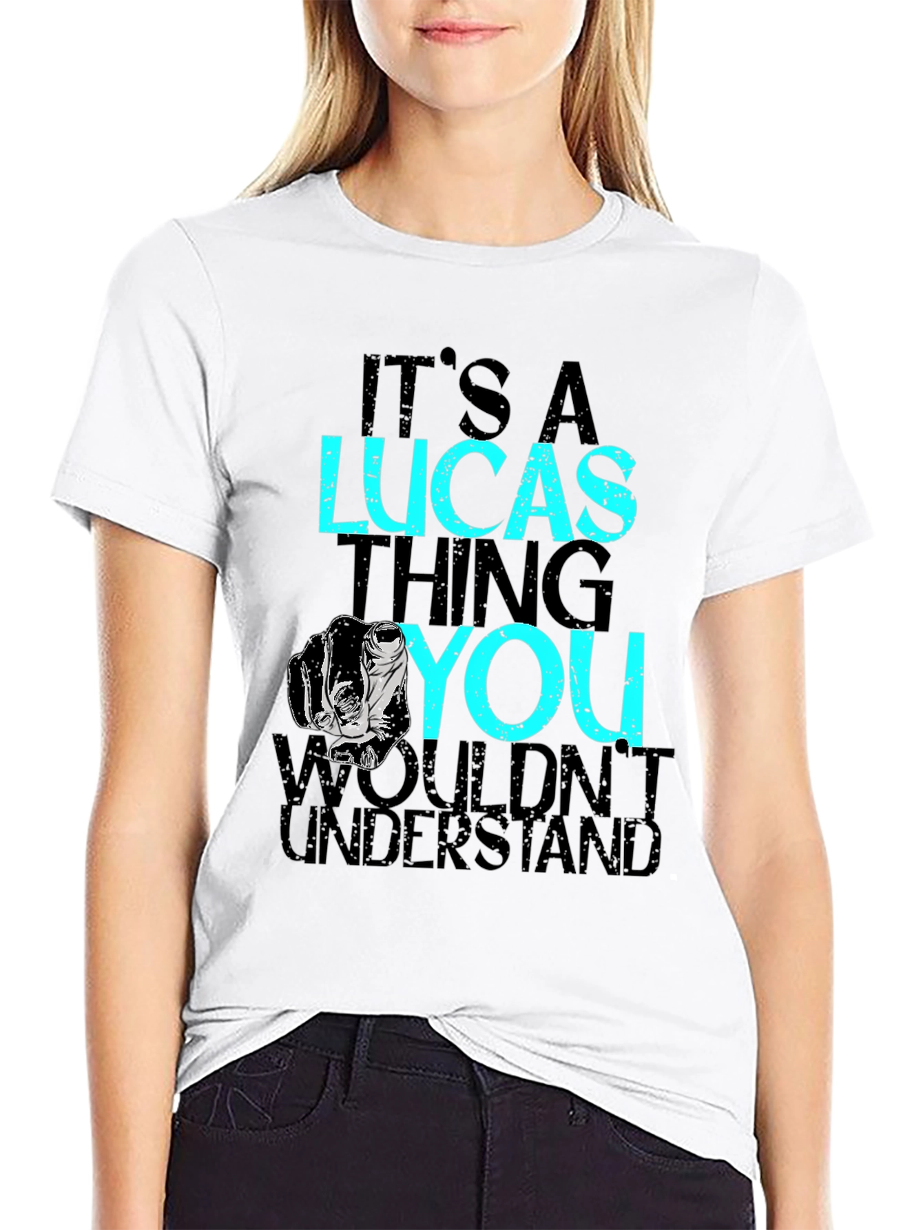 Its A Lucas Thing T-Shirt - Black