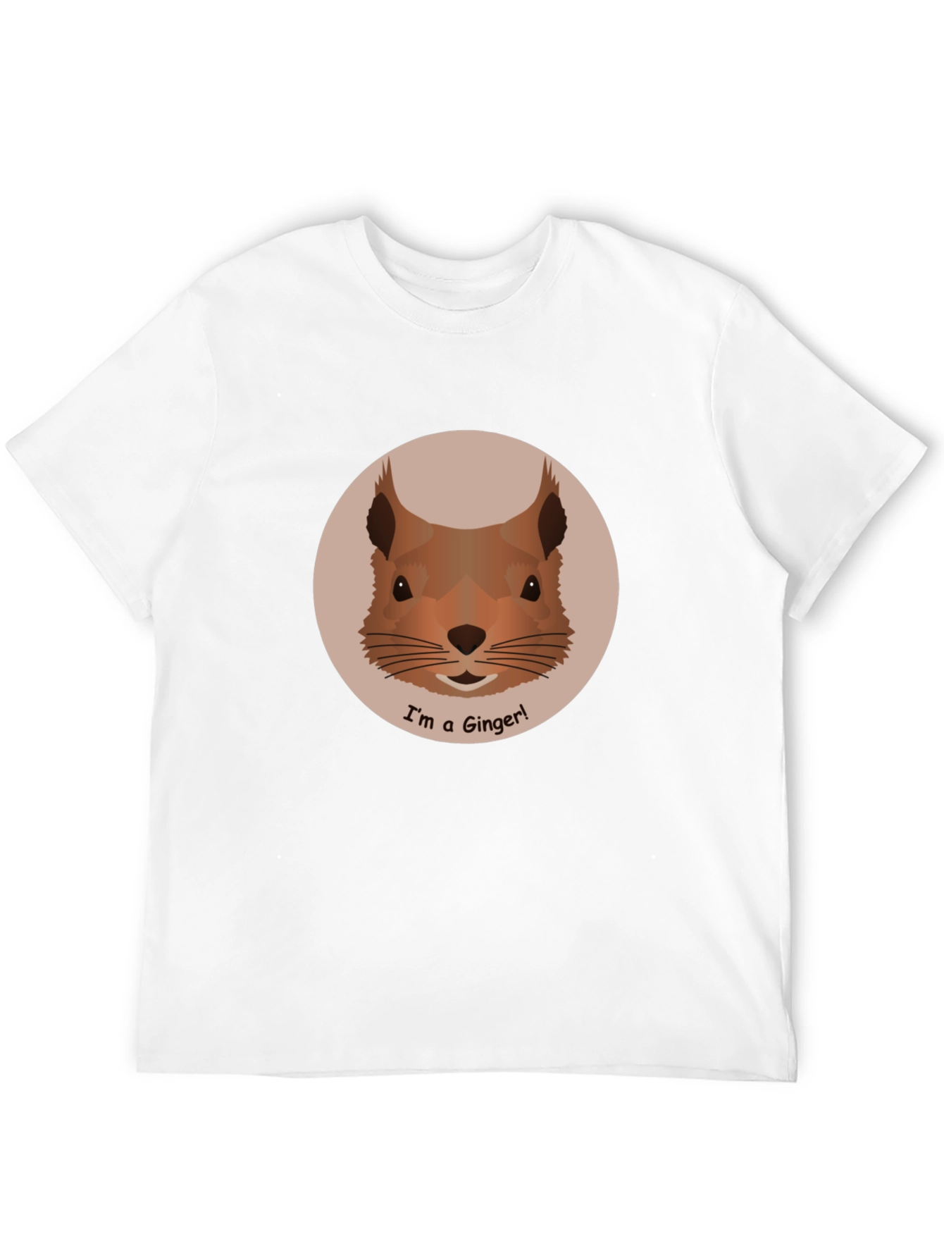 Ginger Squirrel Graphic Tee - Cute Animal T-Shirt