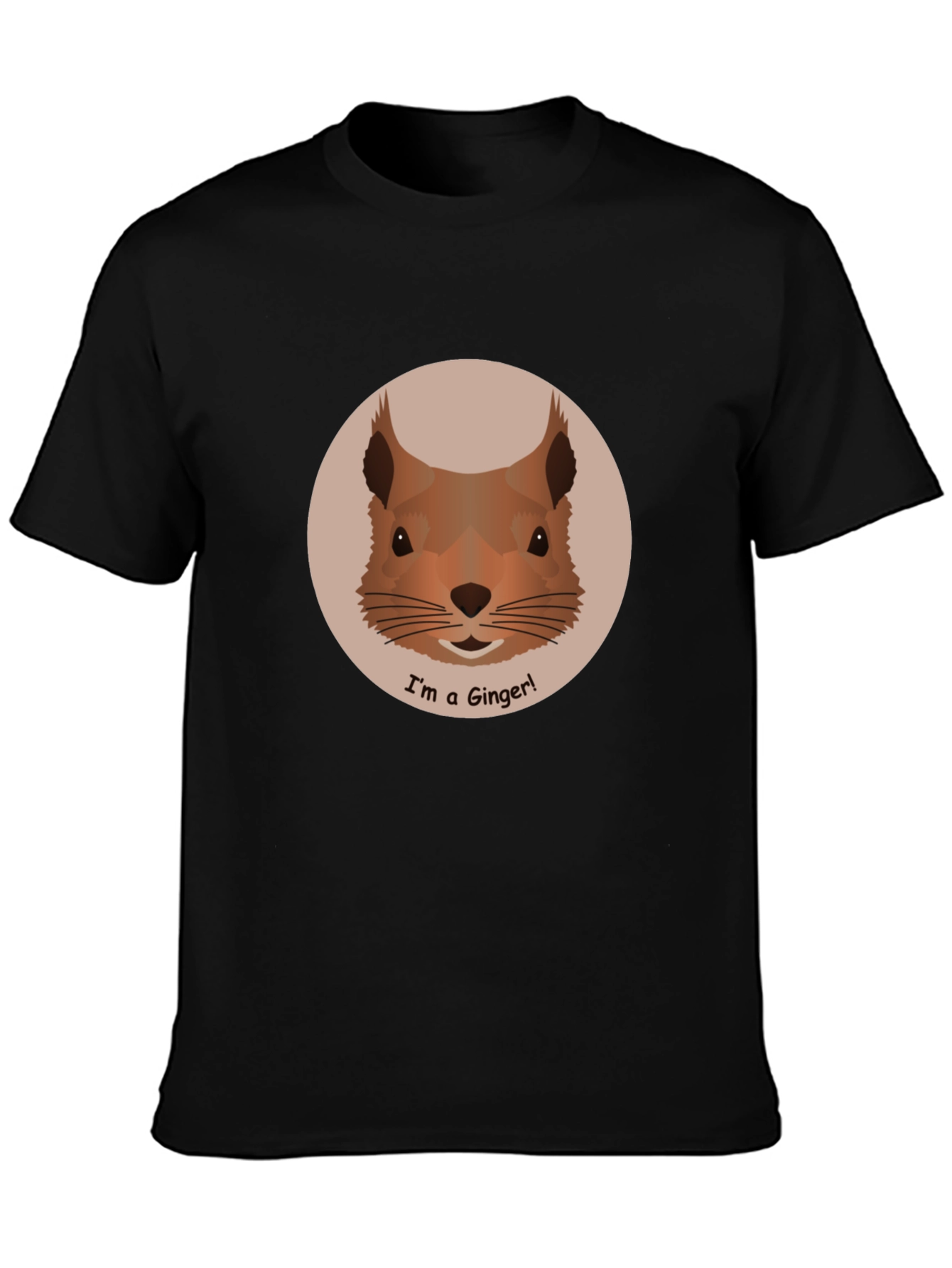Ginger Squirrel Graphic Tee - Cute Animal T-Shirt