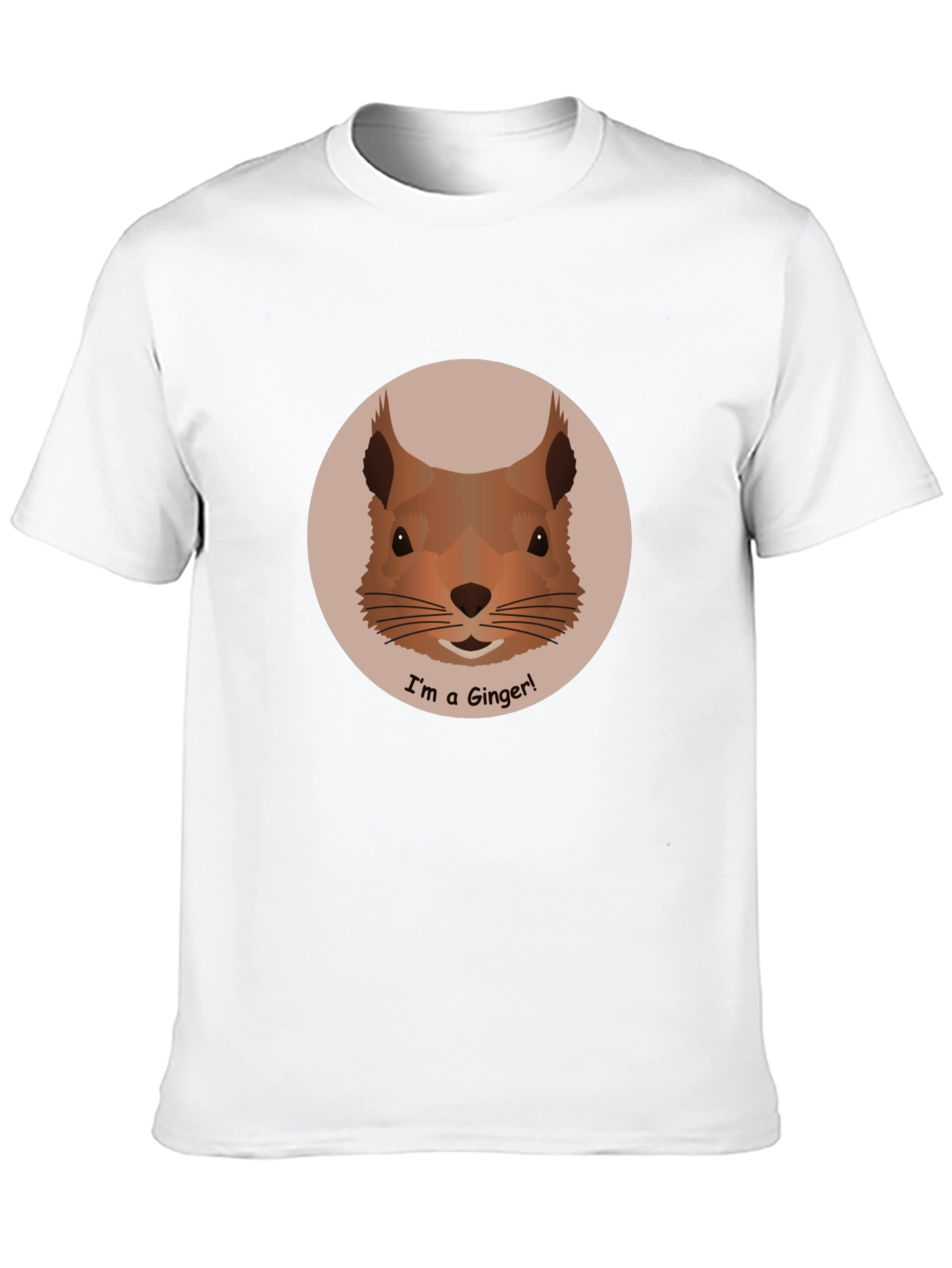 Ginger Squirrel Graphic Tee - Cute Animal T-Shirt