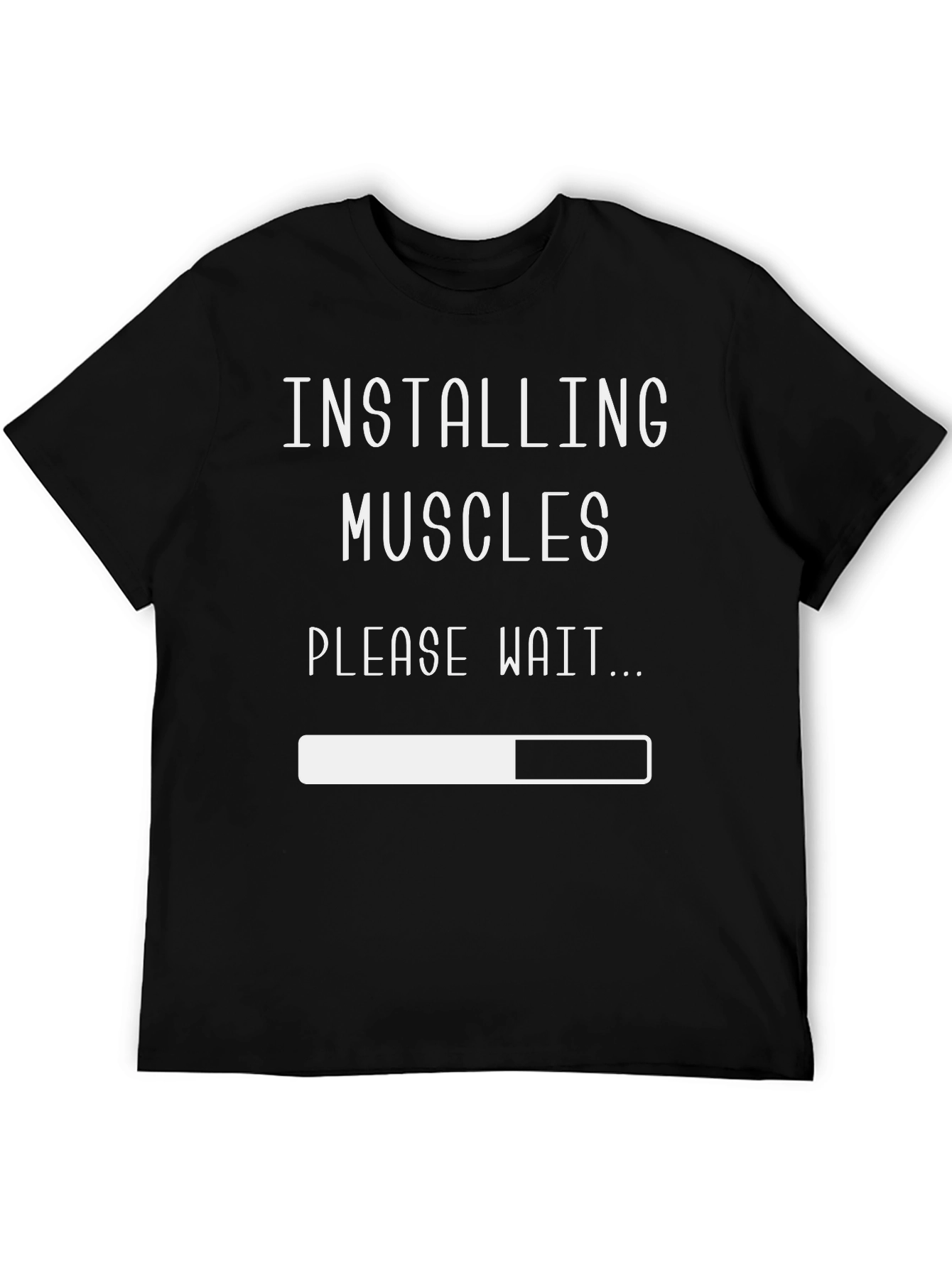 Installing Muscles Graphic T-Shirt - Funny Workout Tee