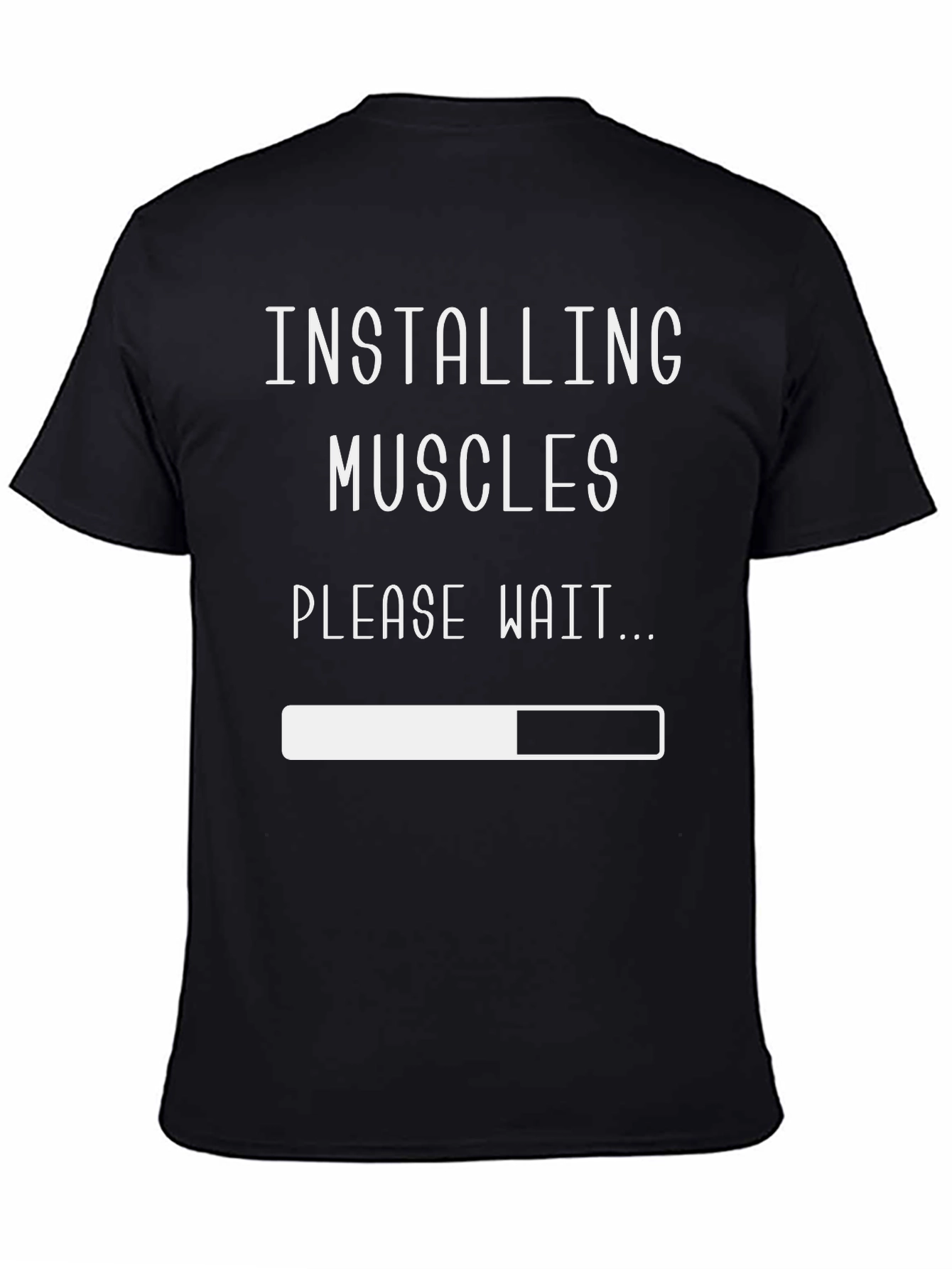 Installing Muscles Graphic T-Shirt - Funny Workout Tee