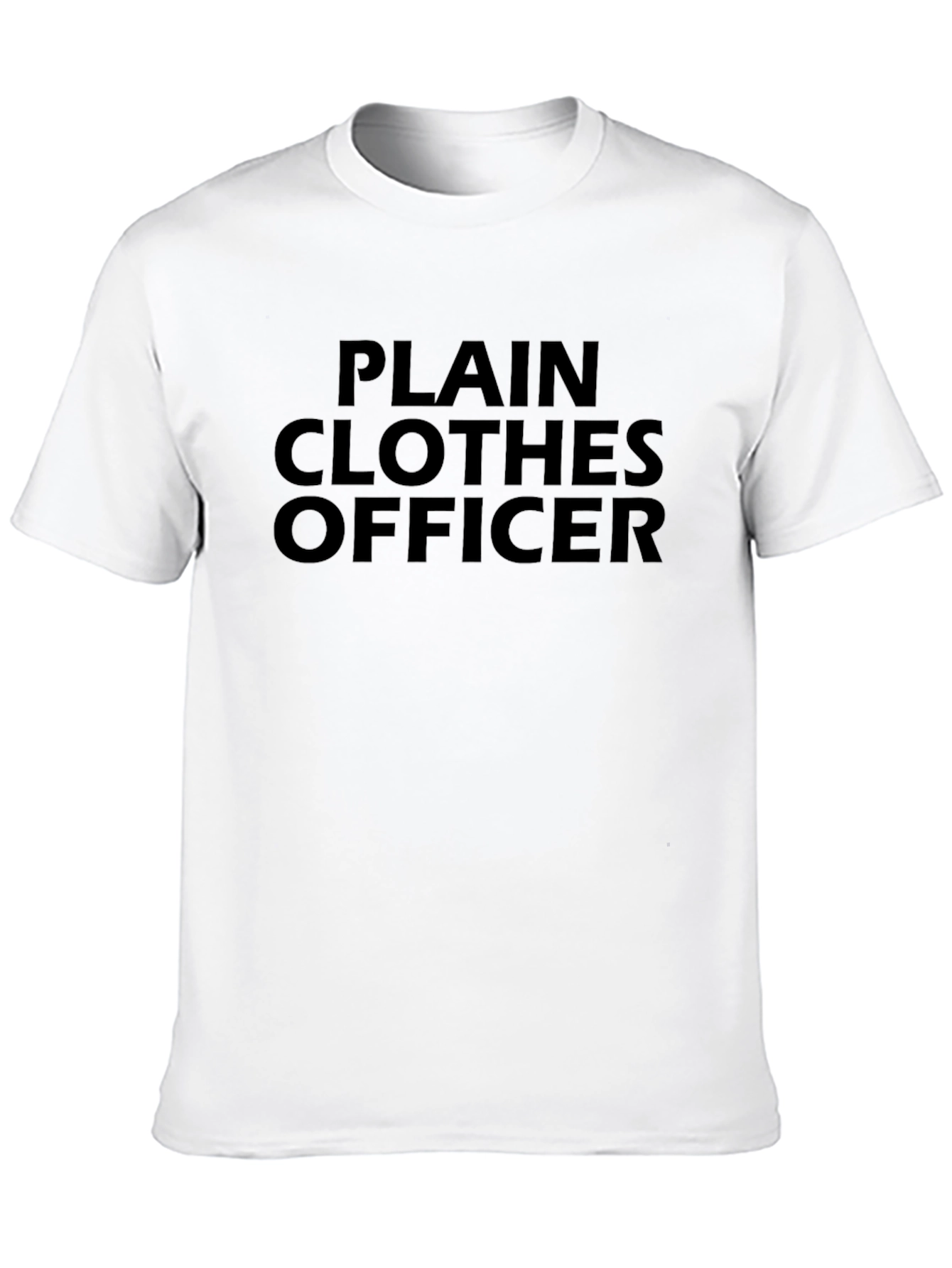 Plain Clothes Officer Graphic Tee - Black