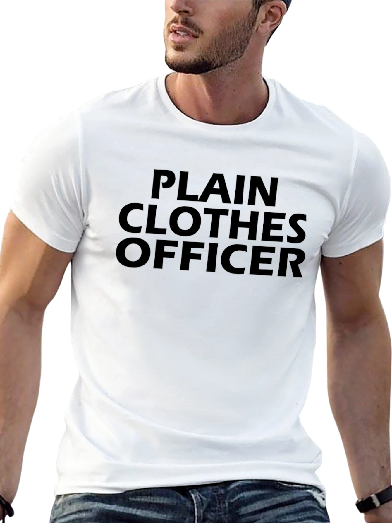 Plain Clothes Officer Graphic Tee - Black