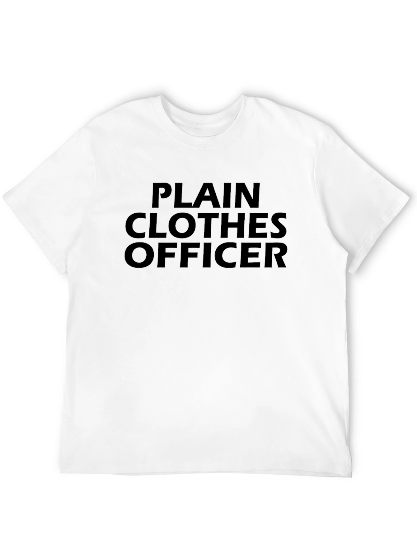 Plain Clothes Officer Graphic Tee - Black