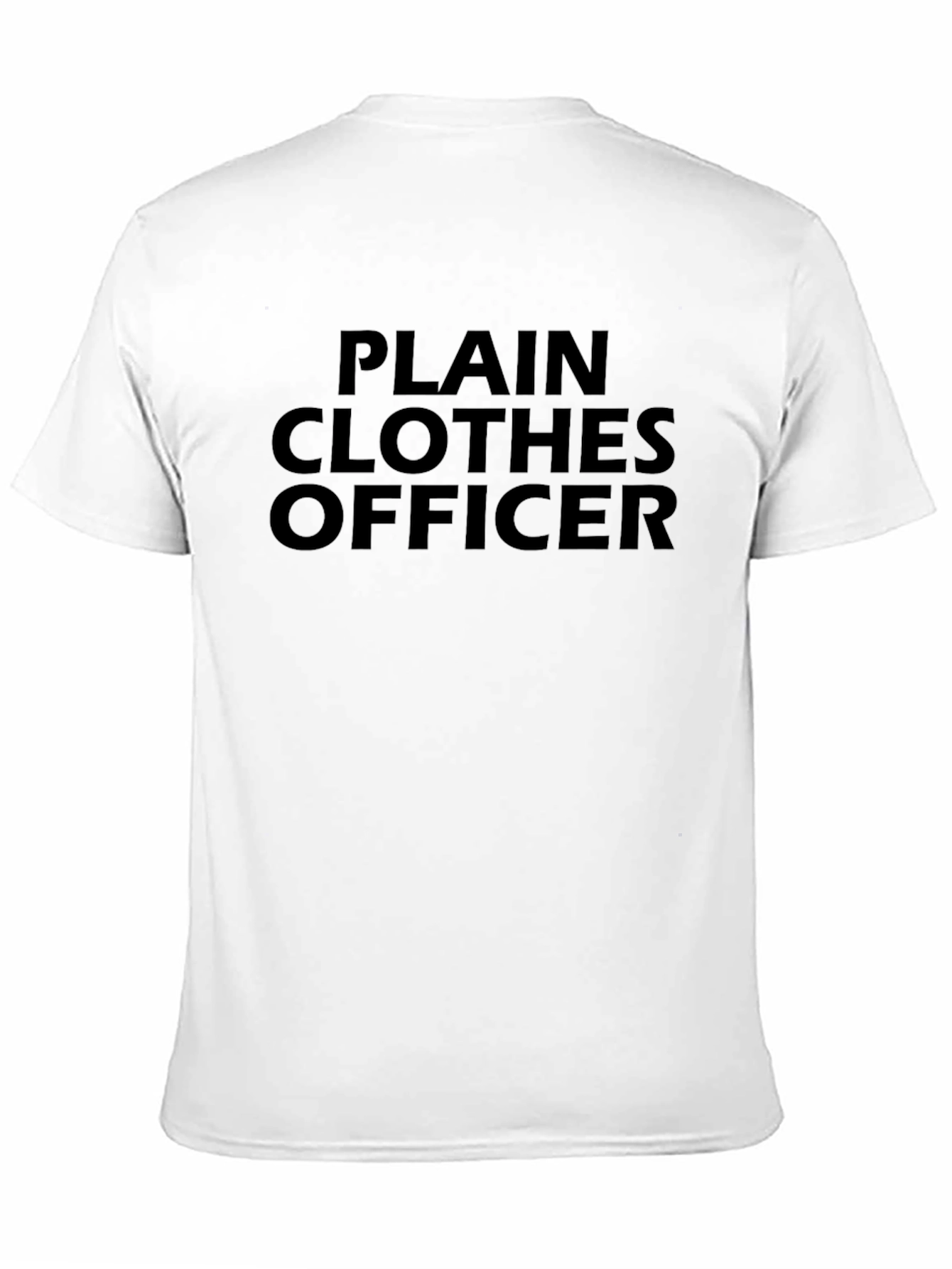 Plain Clothes Officer Graphic Tee - Black