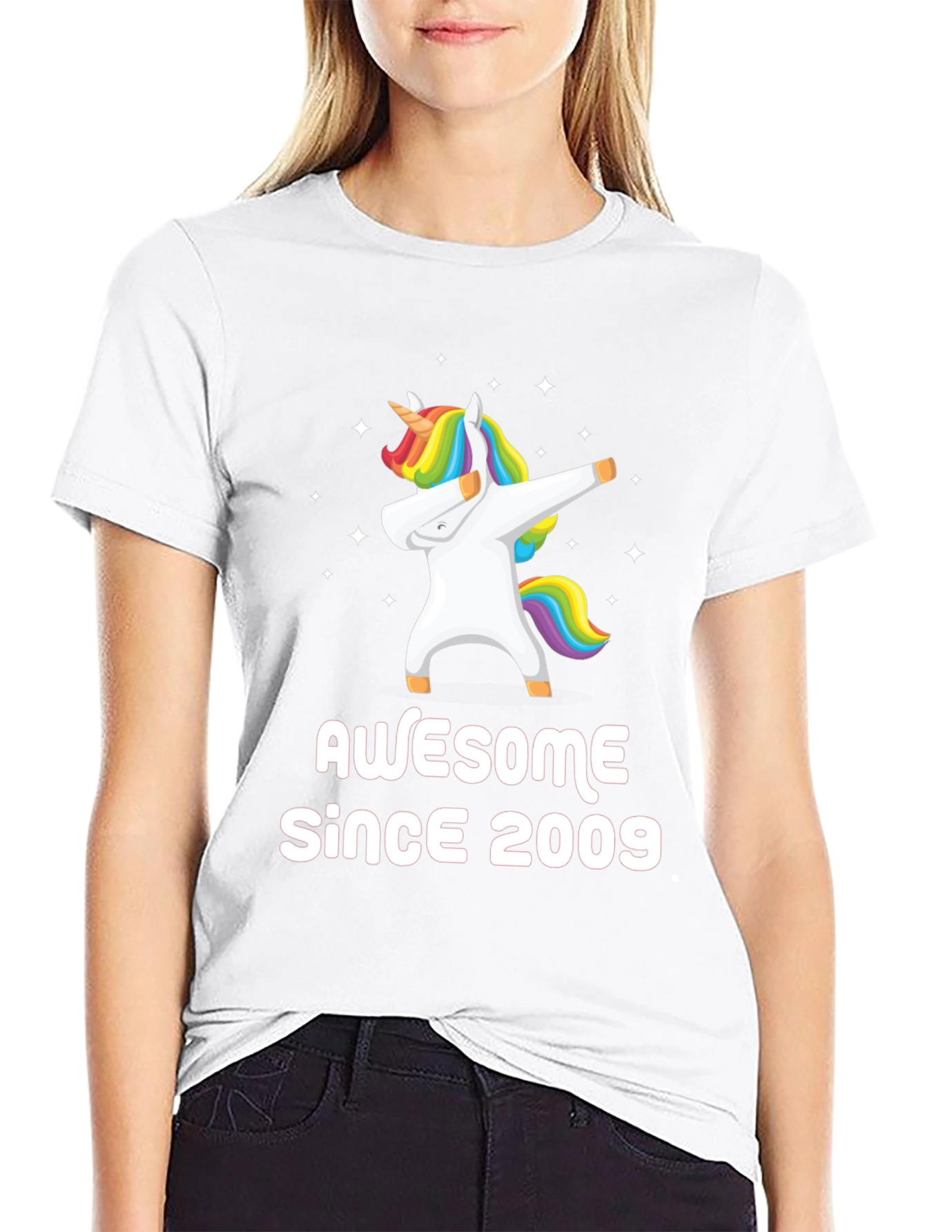 Awesome Since 2009 Unicorn Dabbing T-Shirt