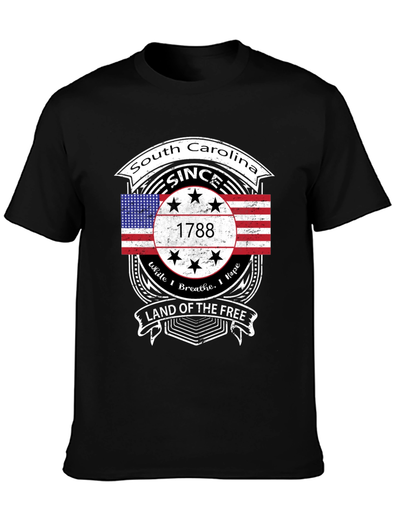 South Carolina Since 1788 Black T-Shirt