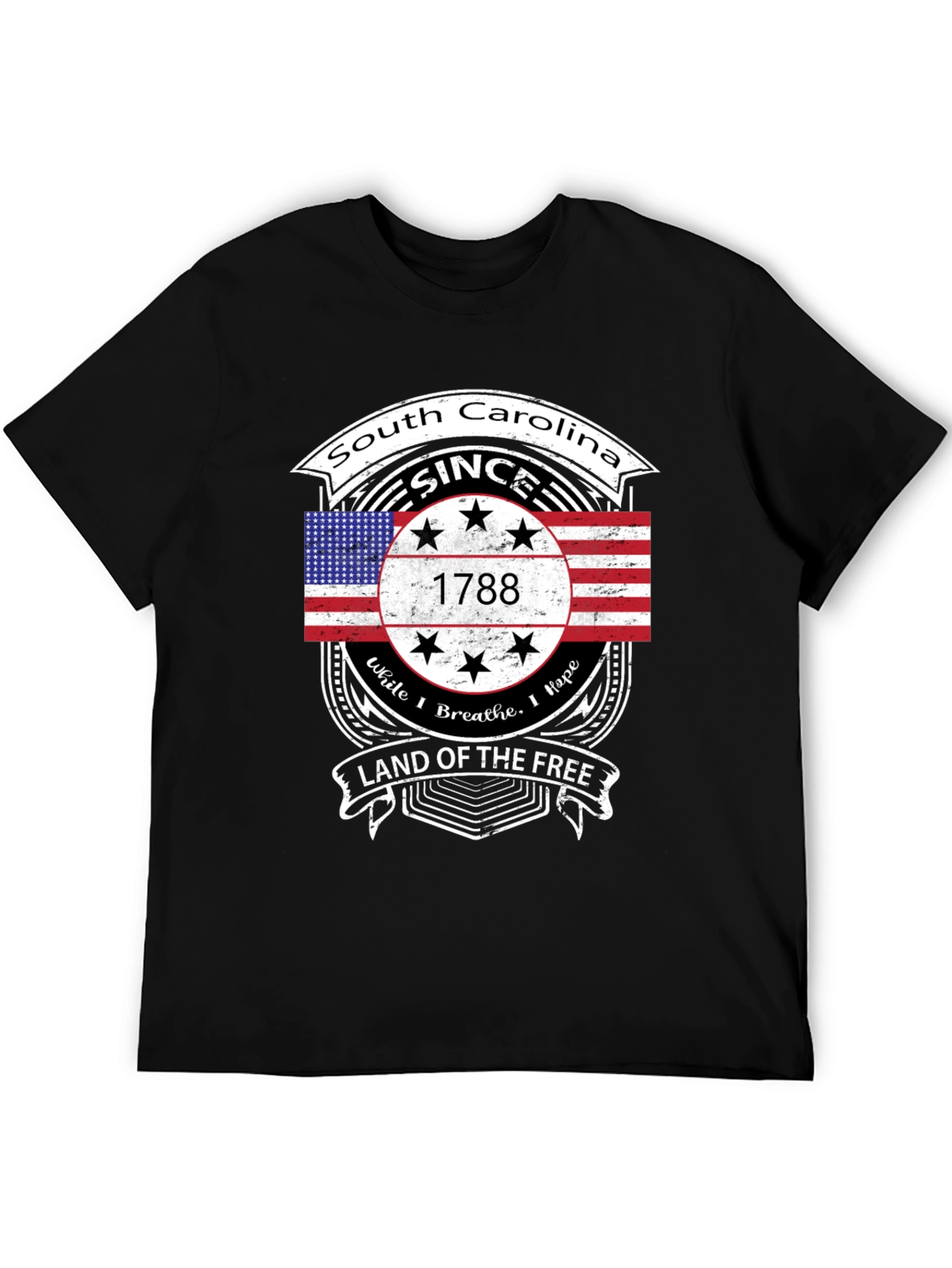 South Carolina Since 1788 Black T-Shirt