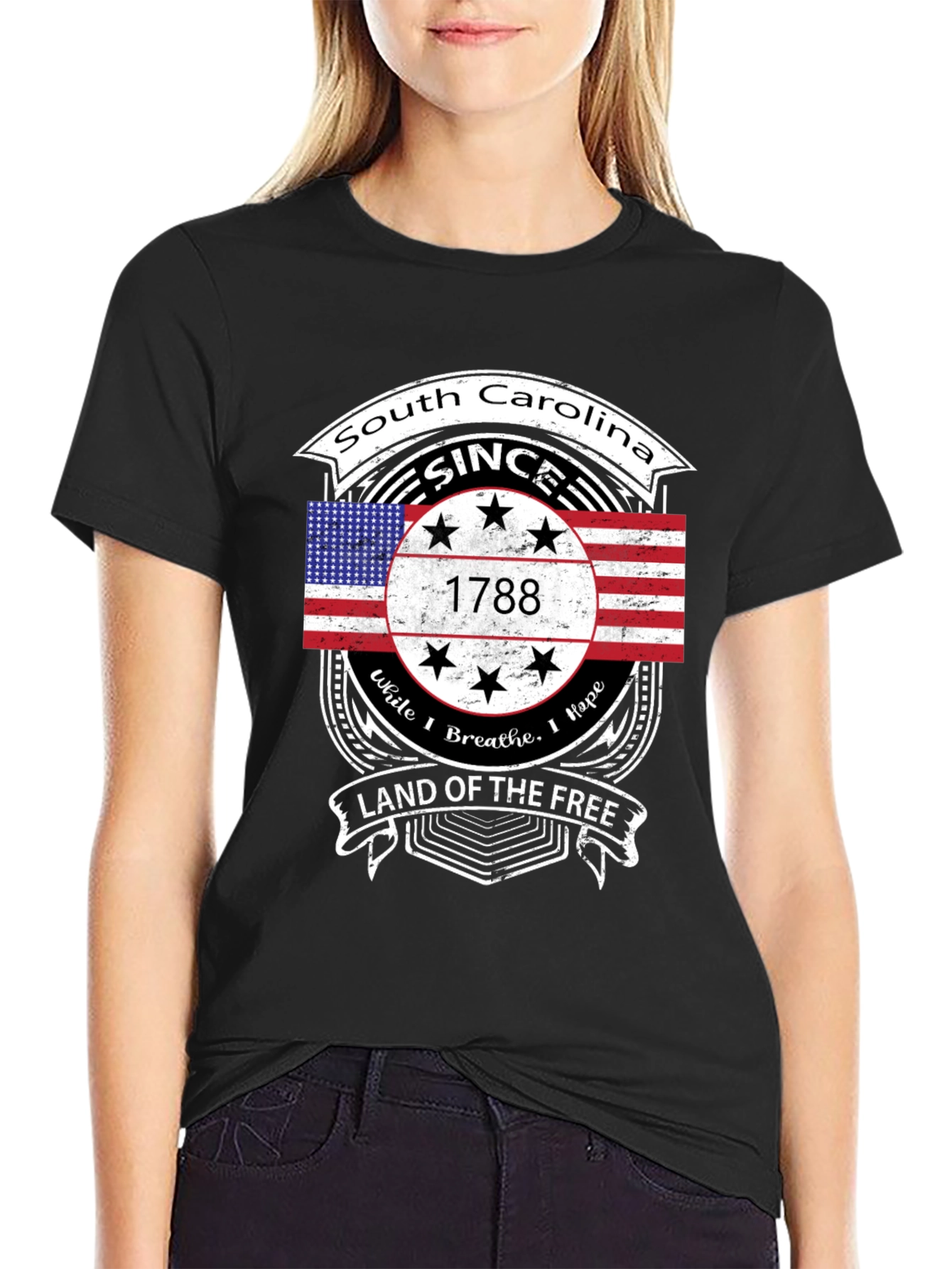 South Carolina Since 1788 Black T-Shirt