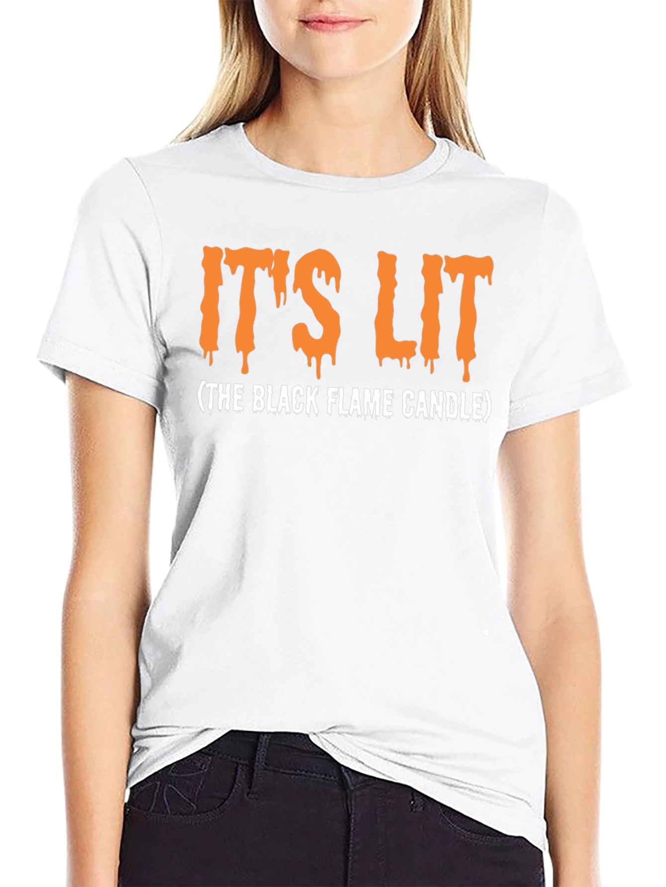 Its Lit Black Flame Candle Graphic Tee