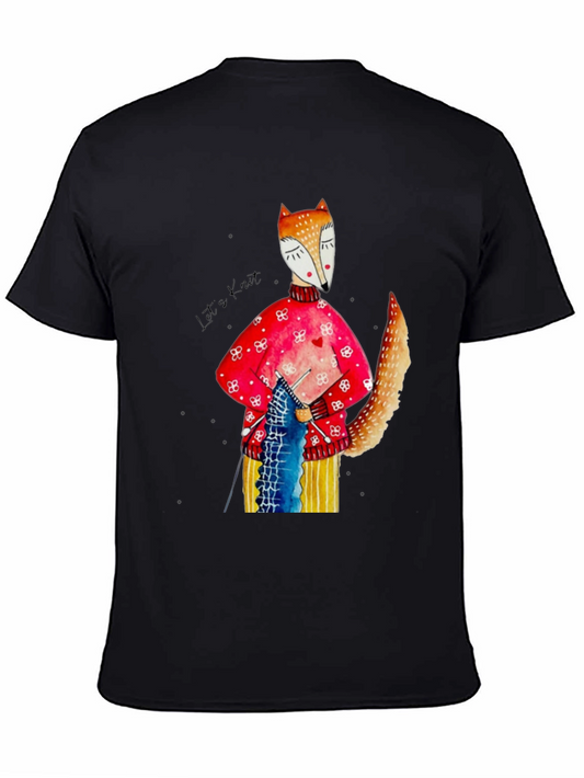 Knitting Fox Graphic Tee