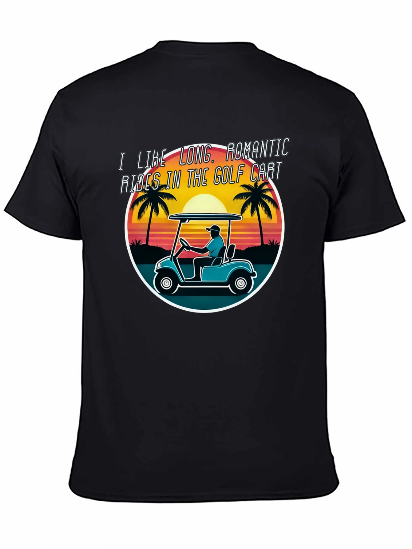 Golf Cart Romantic Rides Graphic Tee