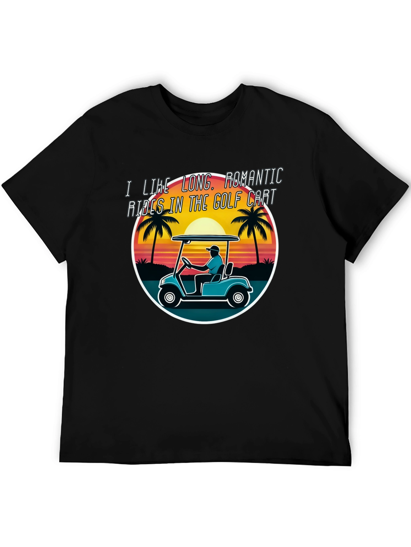 Golf Cart Romantic Rides Graphic Tee