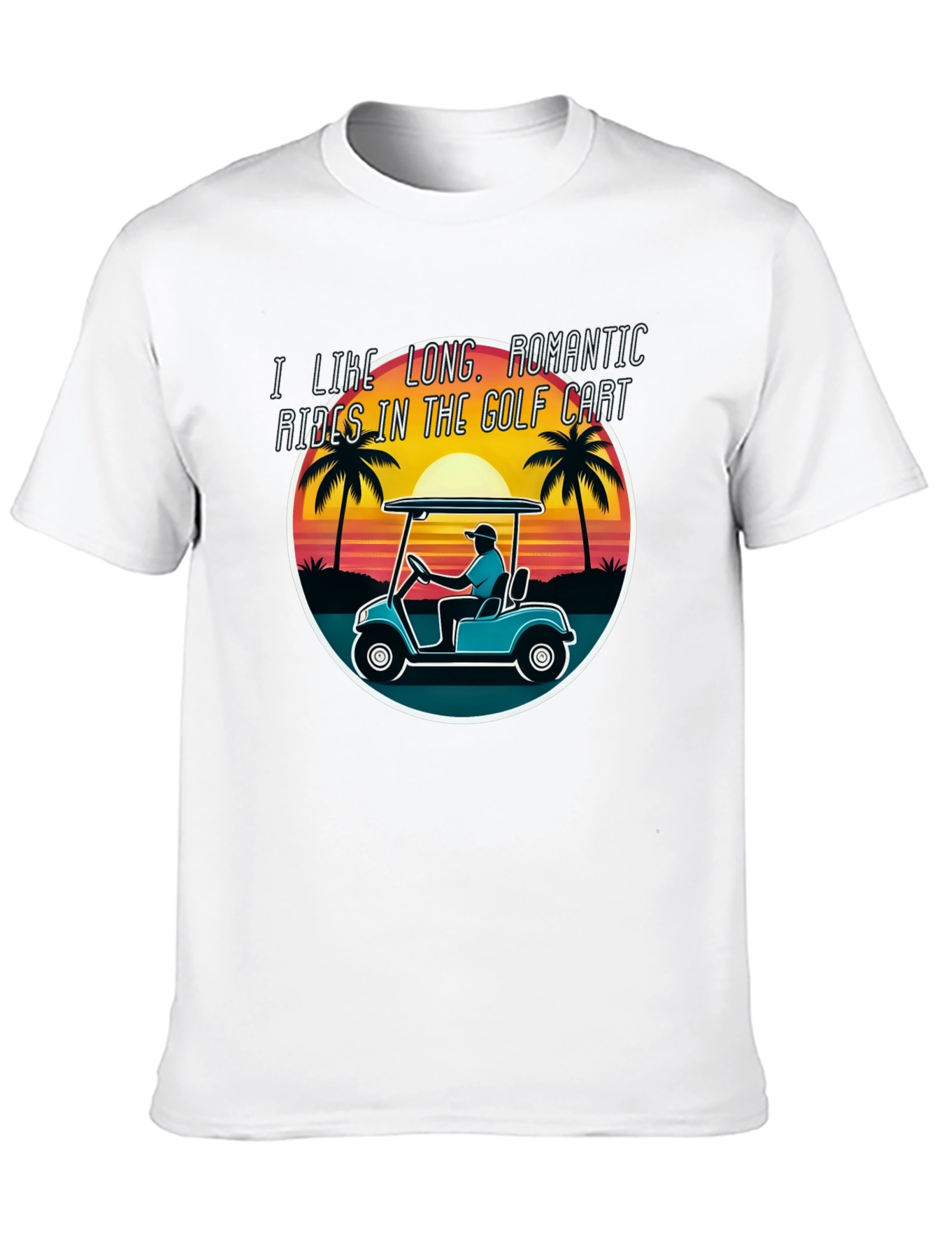 Golf Cart Romantic Rides Graphic Tee