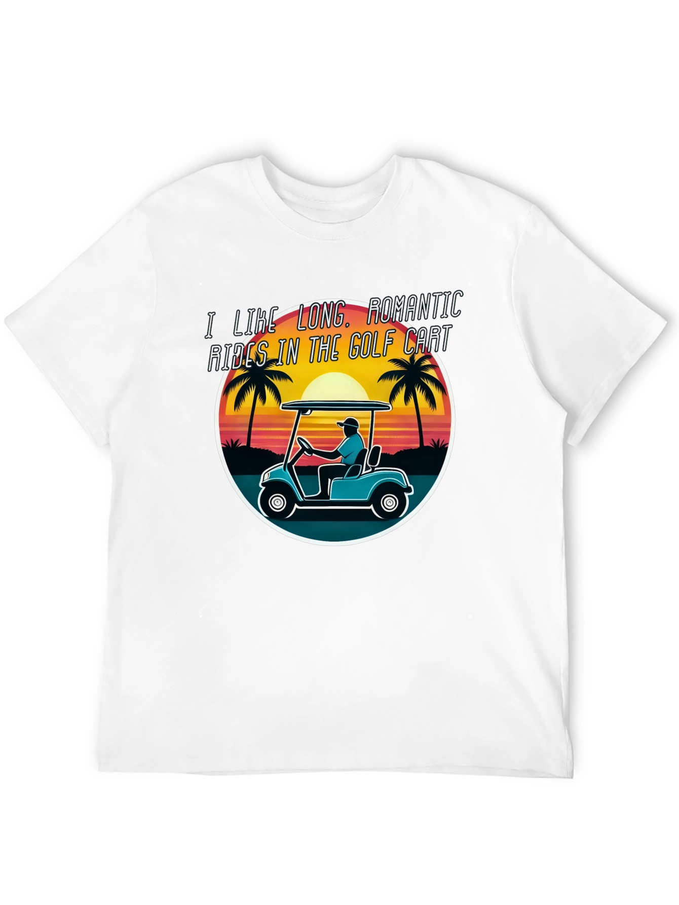 Golf Cart Romantic Rides Graphic Tee