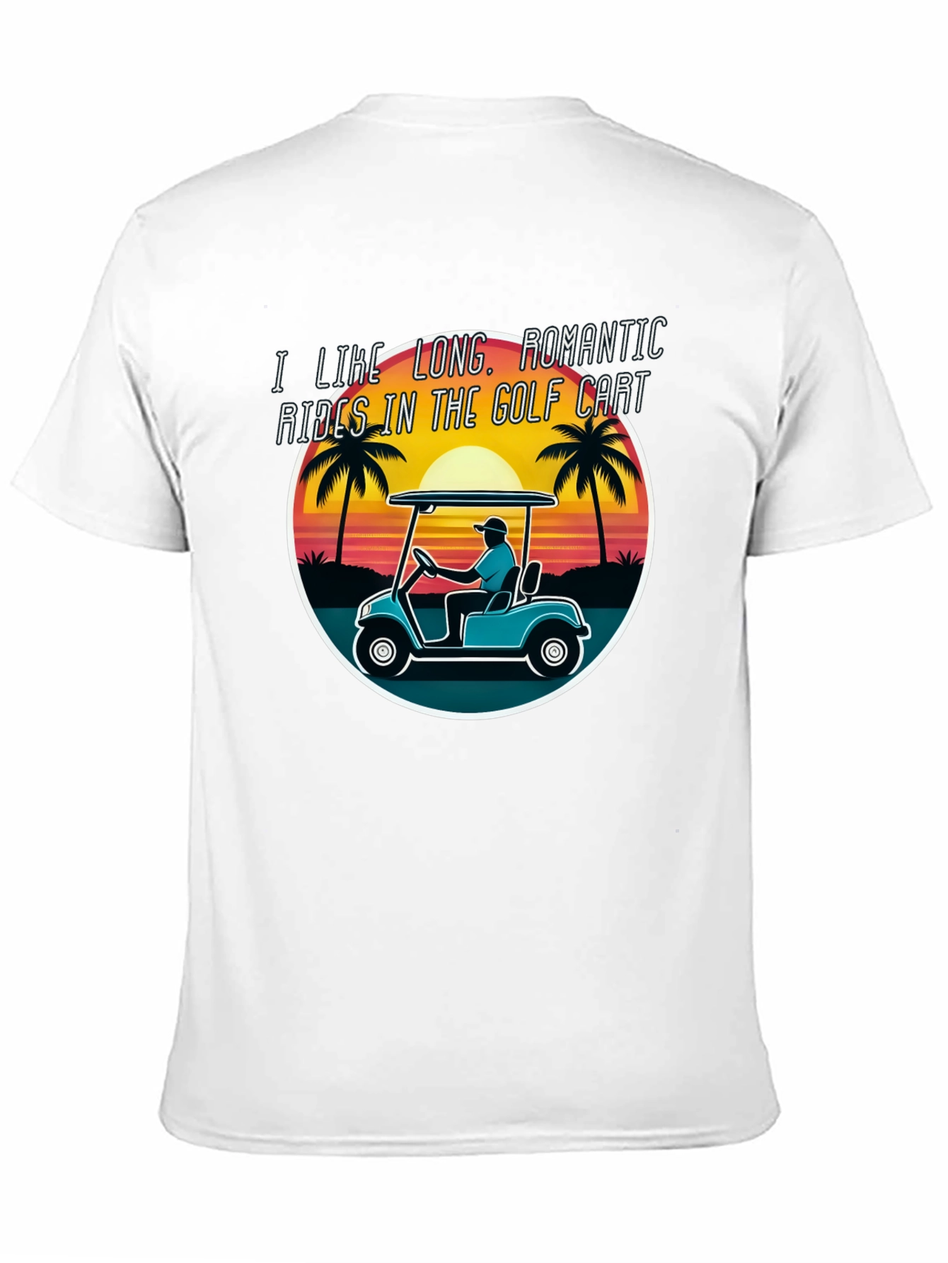 Golf Cart Romantic Rides Graphic Tee