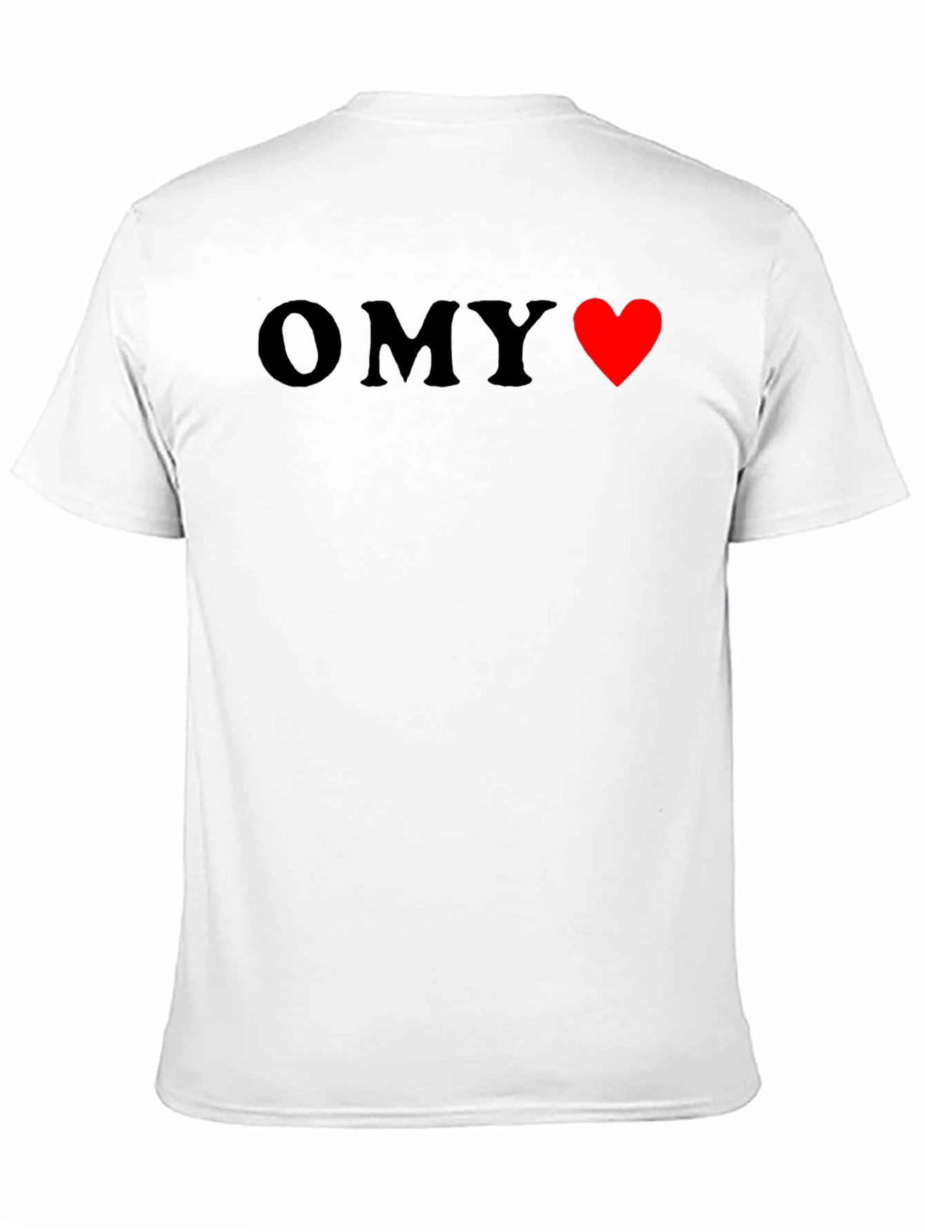 OMY Heart Graphic Black T-Shirt