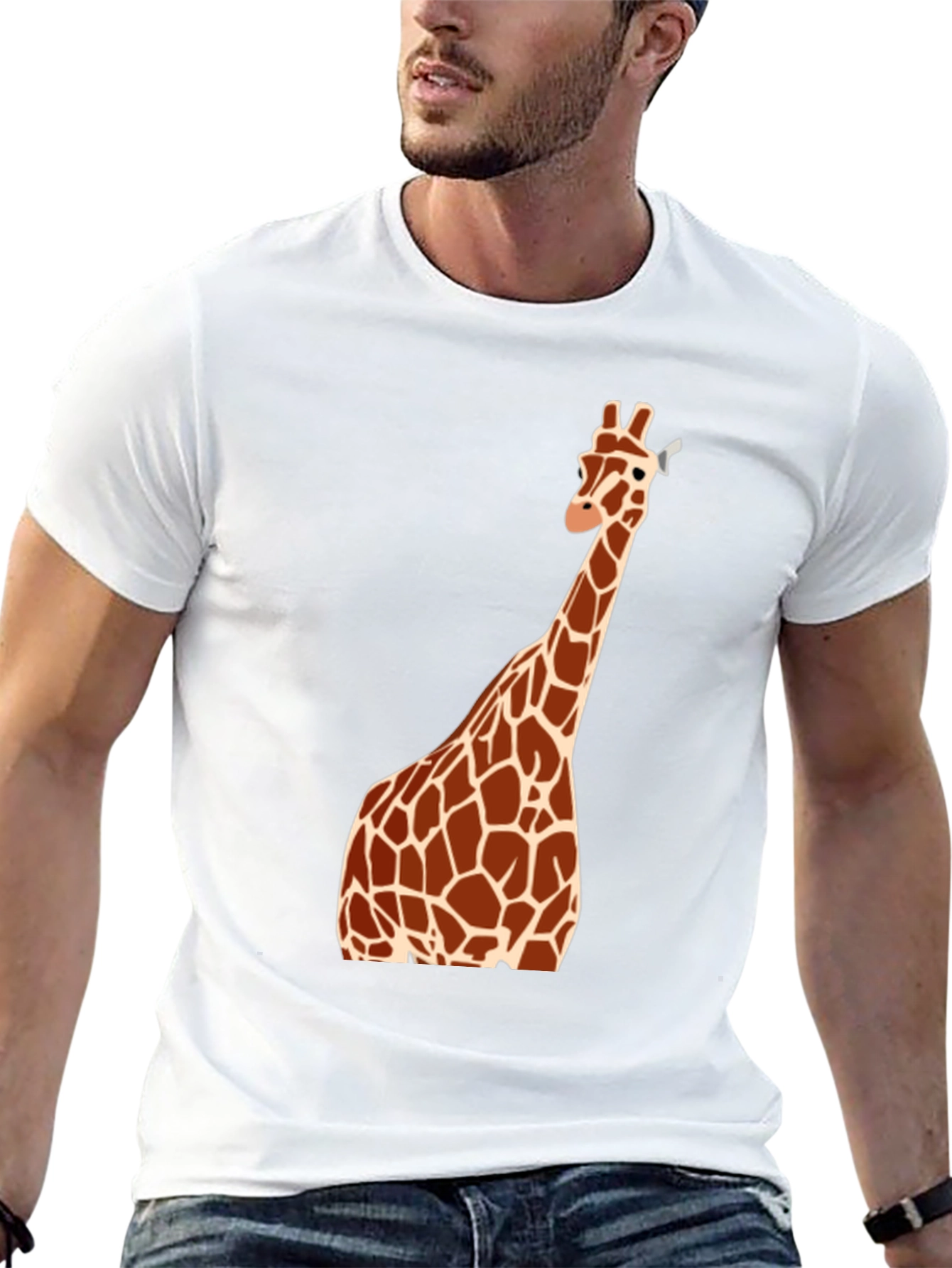 Giraffe Graphic Tee - Unique Animal T-Shirt