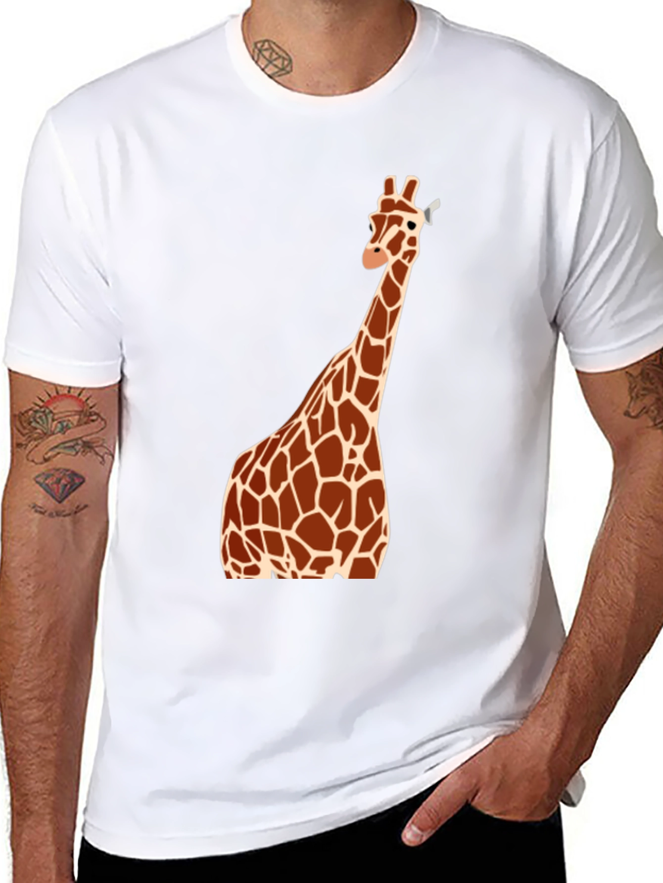 Giraffe Graphic Tee - Unique Animal T-Shirt