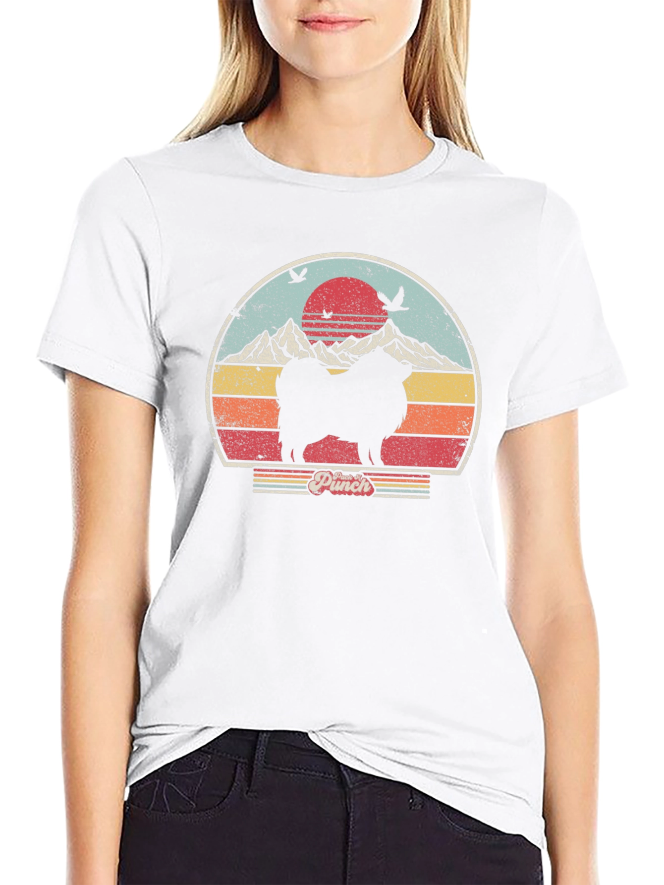 Retro Spitz Silhouette T-Shirt