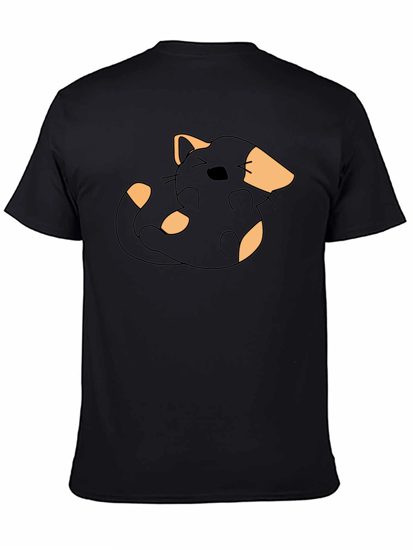 Black Cat Graphic Tee - Unique Design
