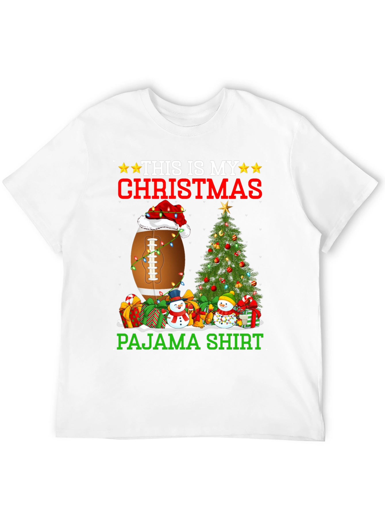 Christmas Football Pajama Shirt