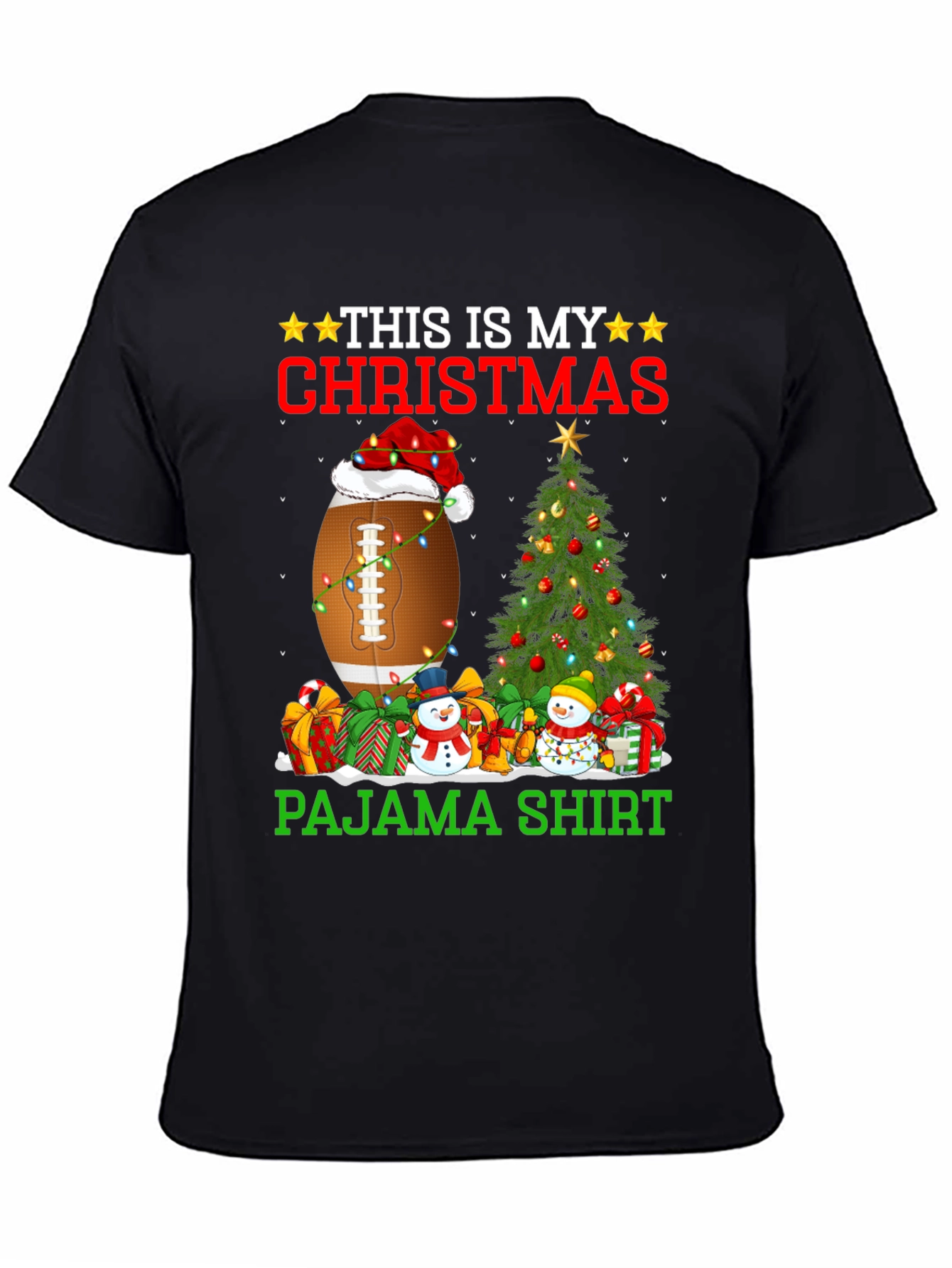 Christmas Football Pajama Shirt
