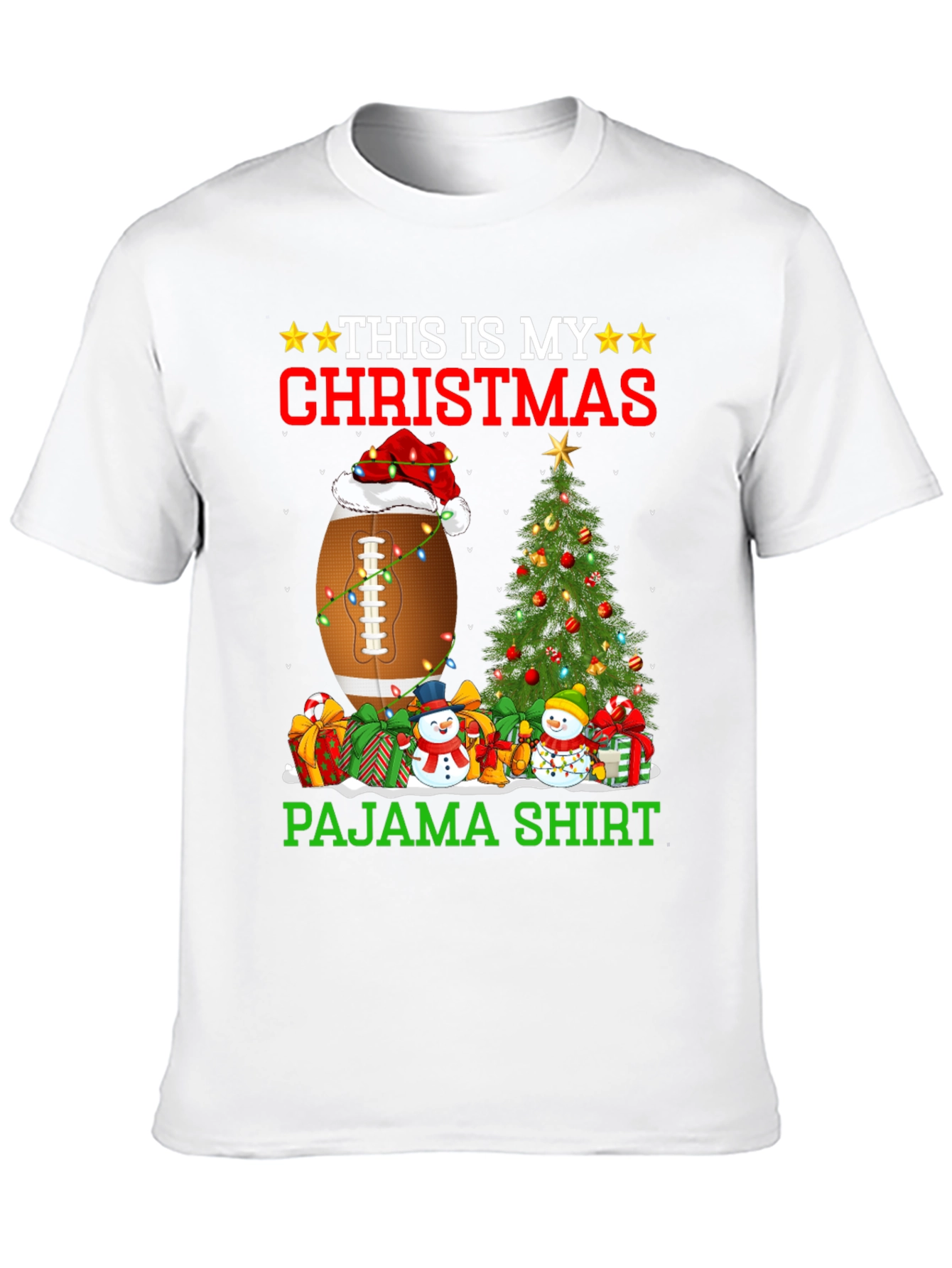 Christmas Football Pajama Shirt