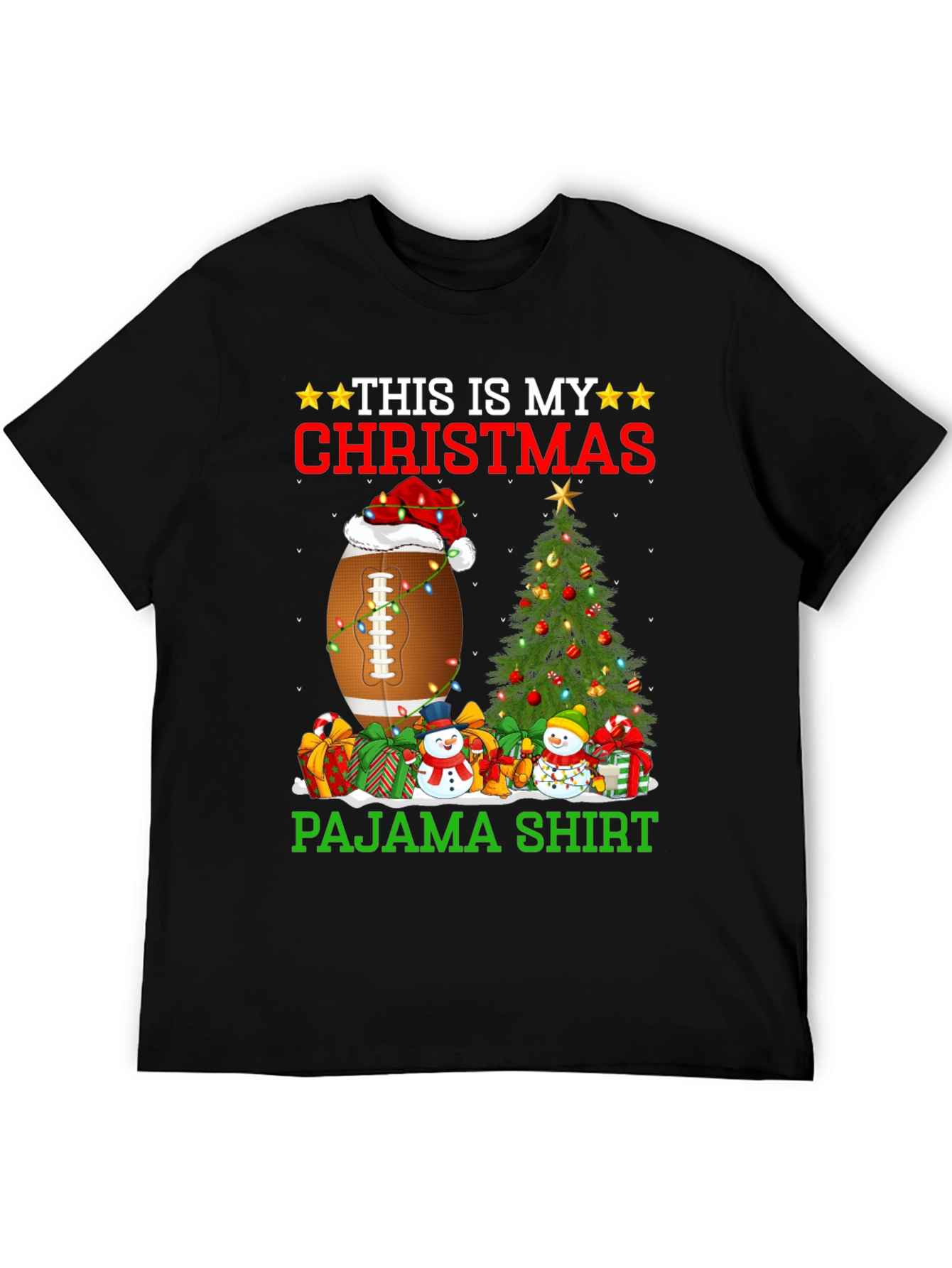 Christmas Football Pajama Shirt