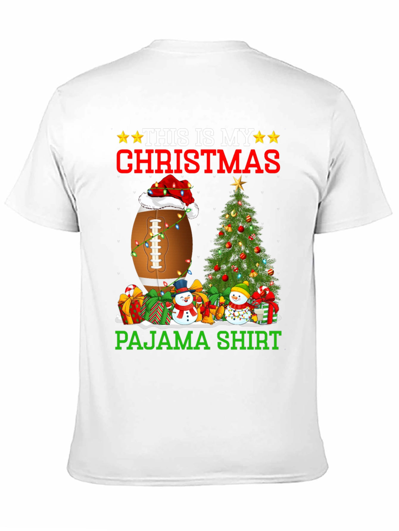 Christmas Football Pajama Shirt