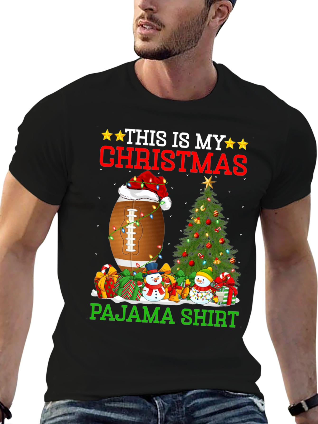 Christmas Football Pajama Shirt